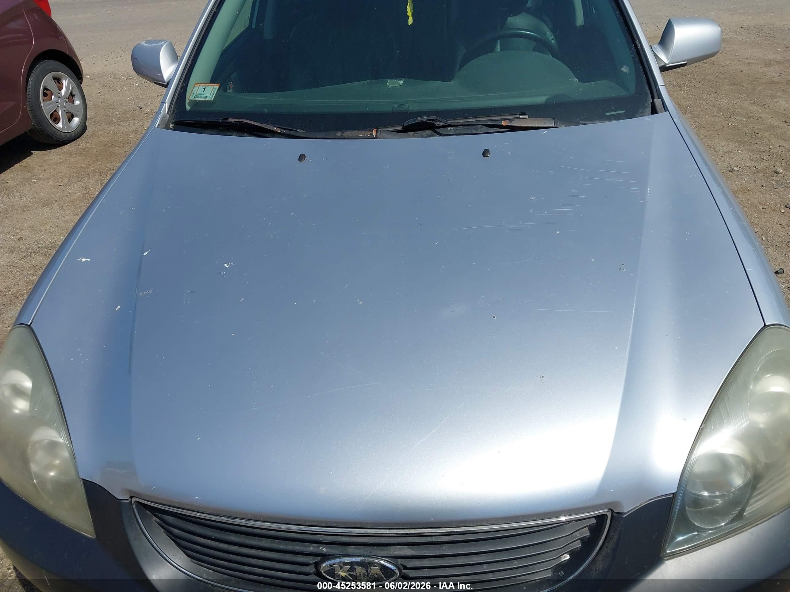 2006 Kia Optima Ex V6 (new)/lx V6 (new) Silver vin: KNAGE124365031354