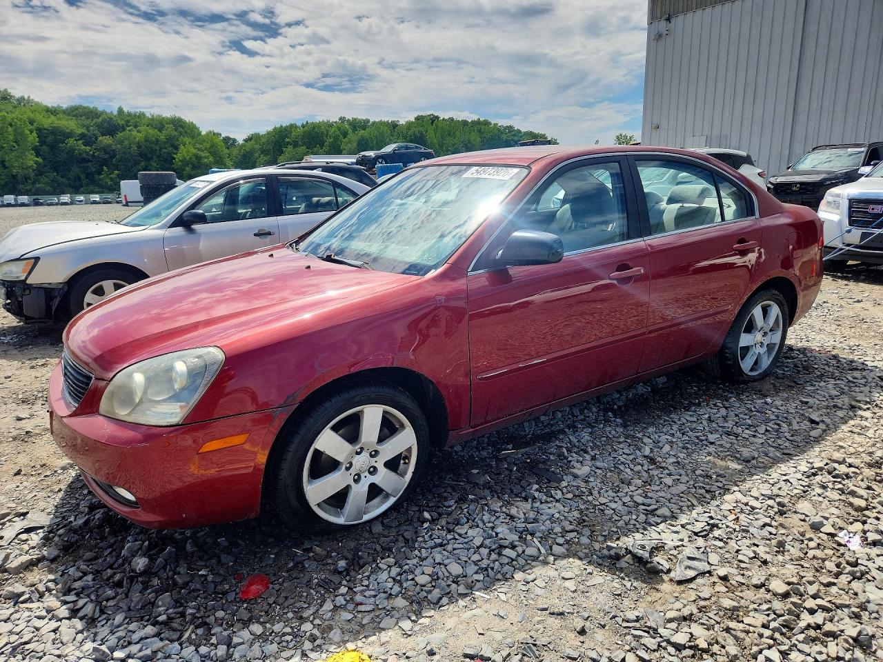 2007 Kia Optima Lx/ex Red vin: KNAGE124375146358