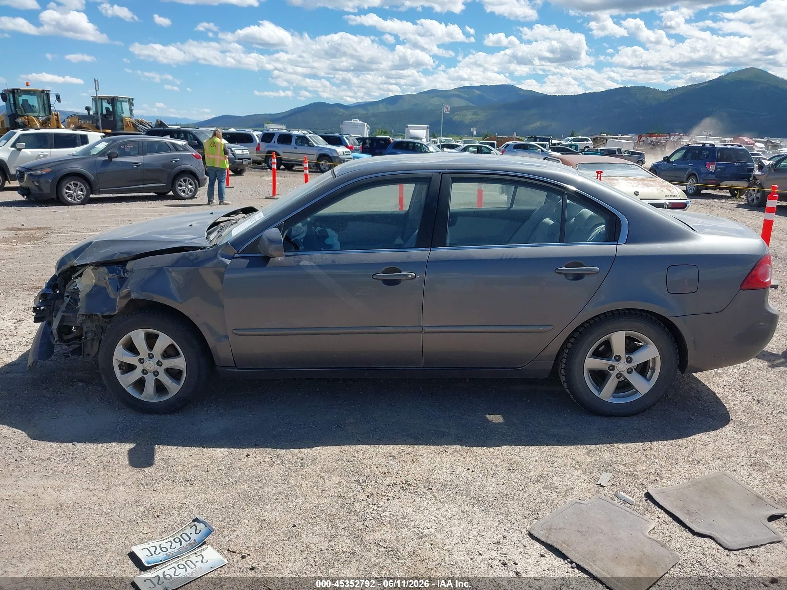 2006 Kia Optima Ex V6 (new)/lx V6 (new) Gray vin: KNAGE124465065769