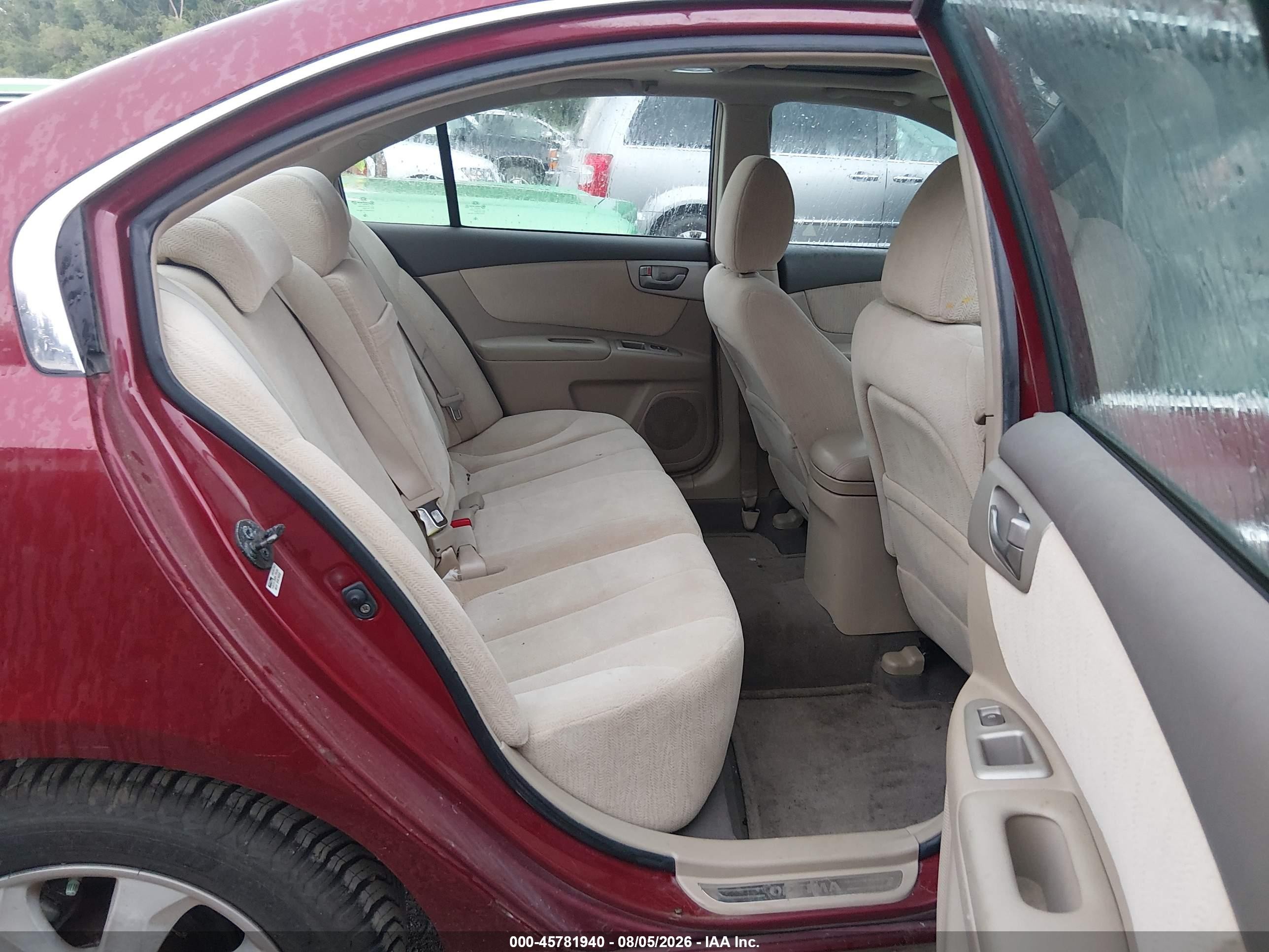 2007 Kia Optima Ex V6 Красный vin: KNAGE124475144828