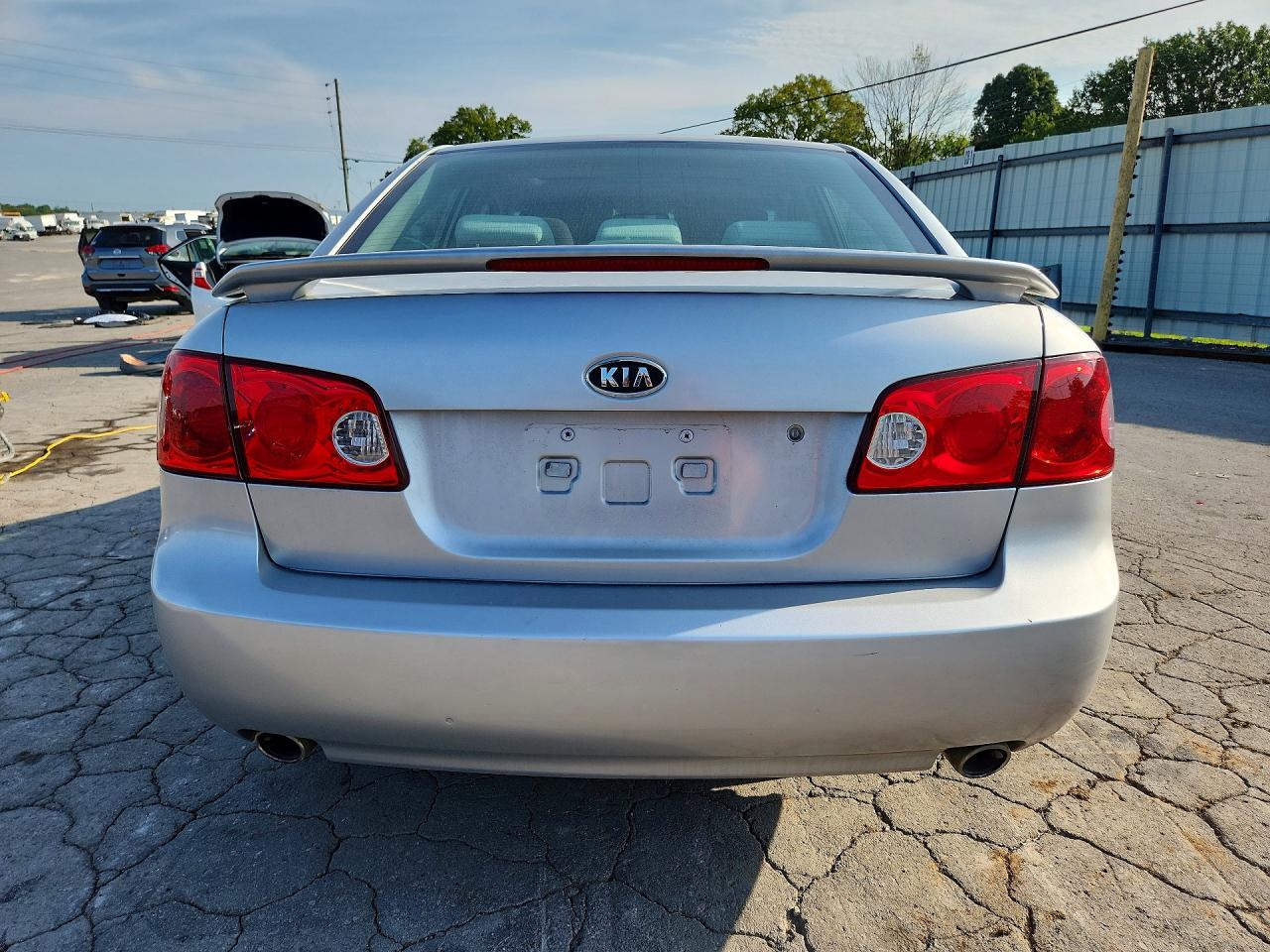 2007 Kia Optima Lx Silver vin: KNAGE124575153554