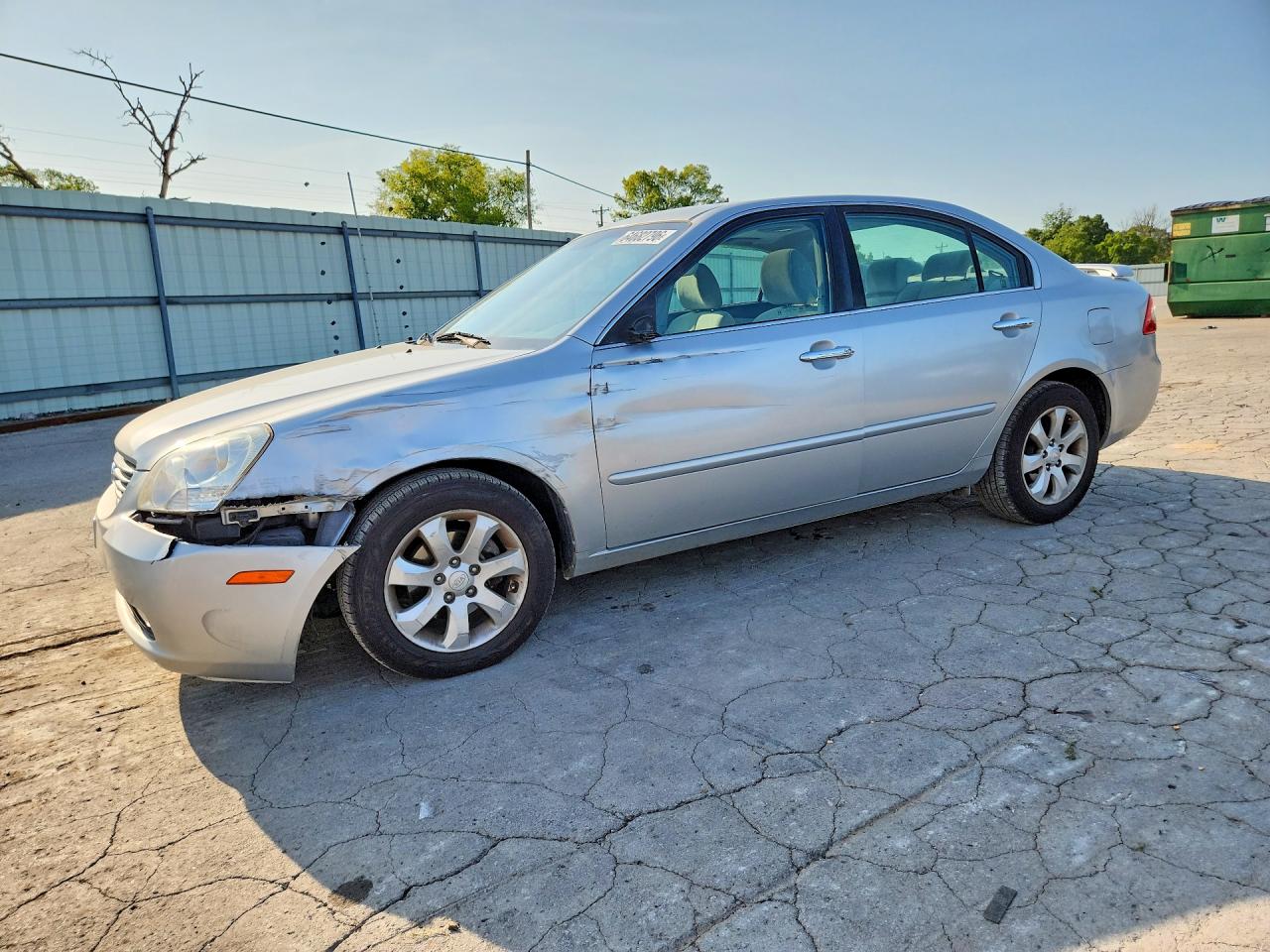 2007 Kia Optima Lx Silver vin: KNAGE124575153554