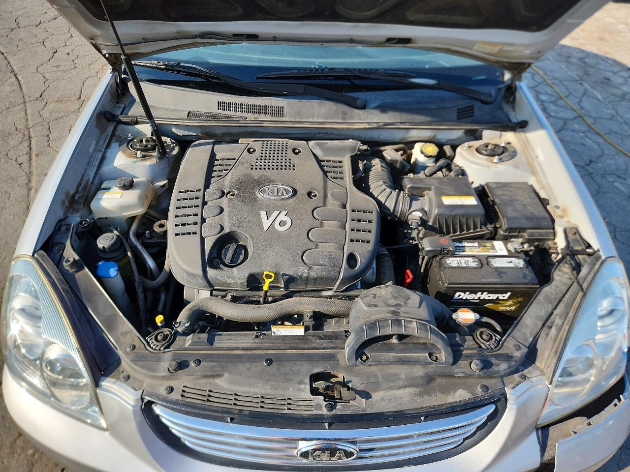 2007 Kia Optima Lx Silver vin: KNAGE124575153554