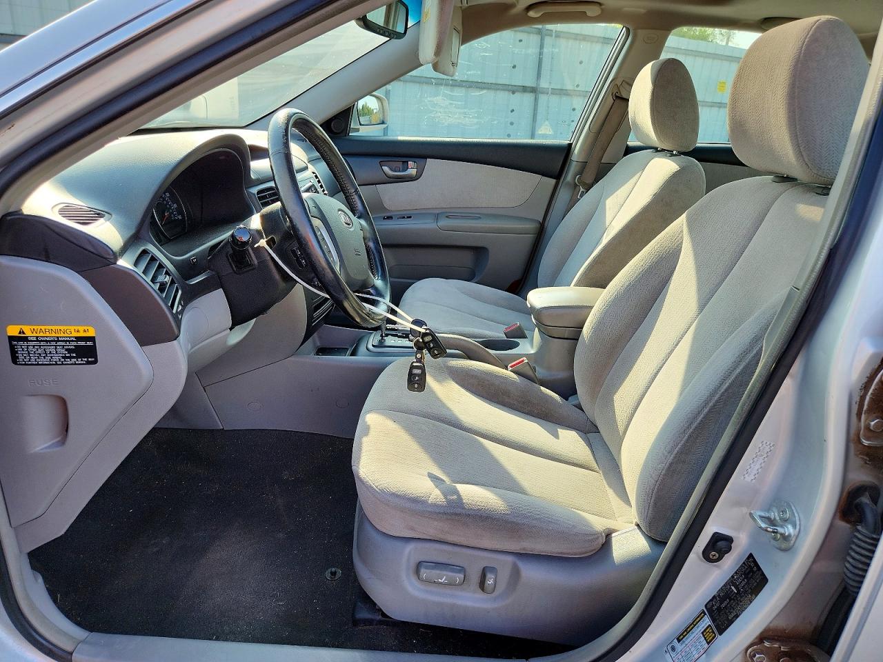 2007 Kia Optima Lx Silver vin: KNAGE124575153554