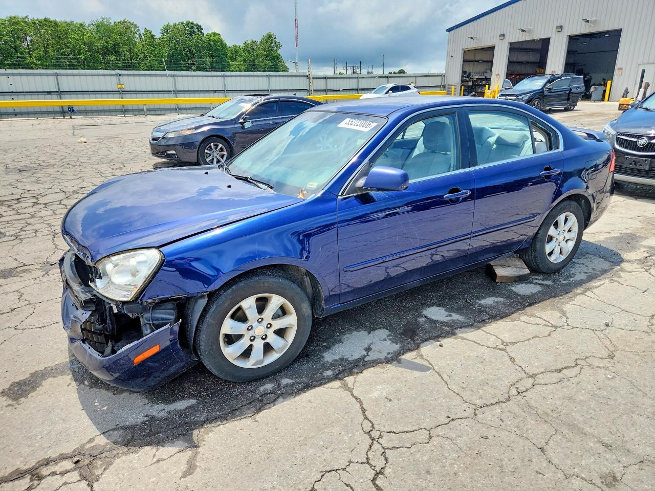2008 Kia Optima Lx Blue vin: KNAGE124585235530