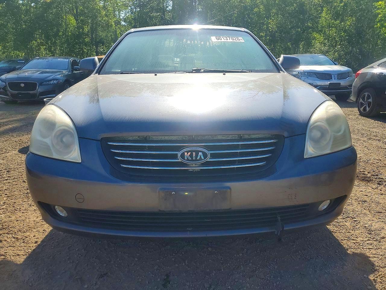 2008 Kia Optima Lx Gray vin: KNAGE124685202827