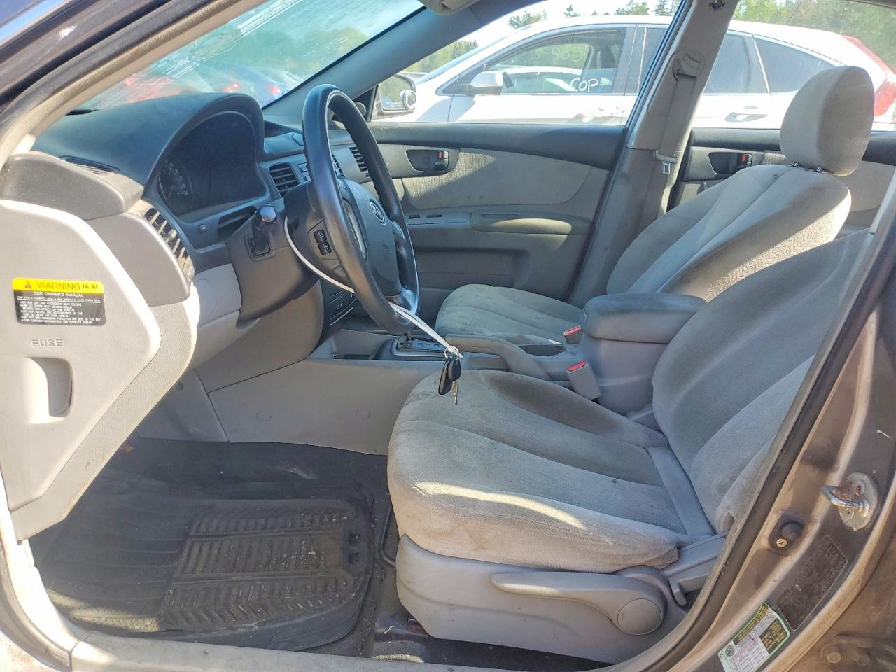 2008 Kia Optima Lx Gray vin: KNAGE124685202827
