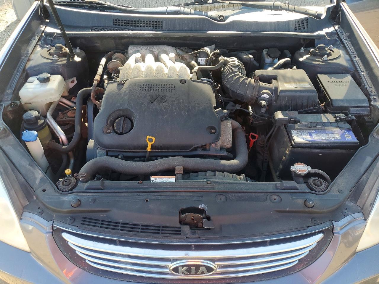 2008 Kia Optima Lx Gray vin: KNAGE124685202827