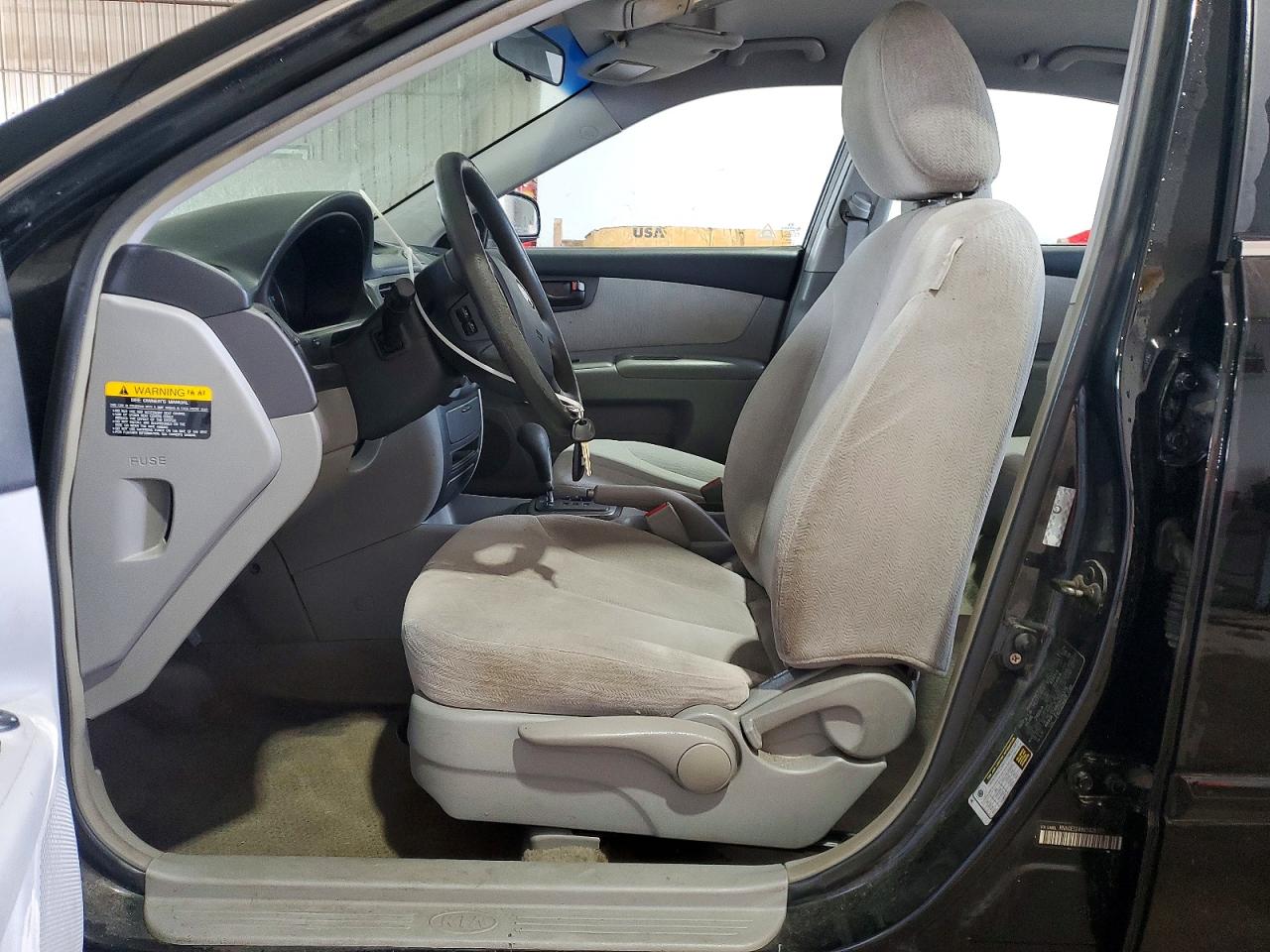 2006 Kia Optima Lx Black vin: KNAGE124865026375