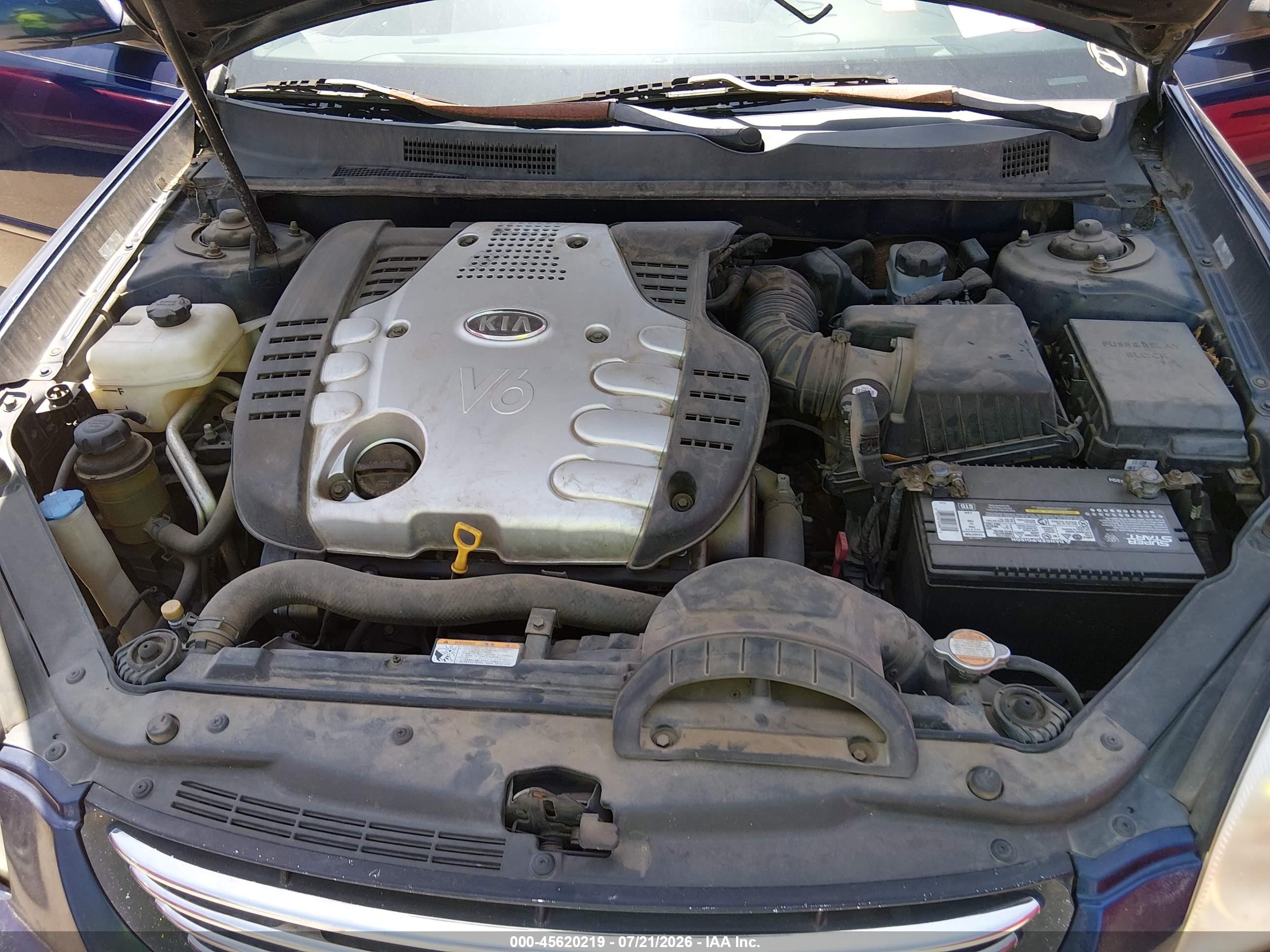 2006 Kia Optima Ex V6 (new)/lx V6 (new) Blue vin: KNAGE124965045033
