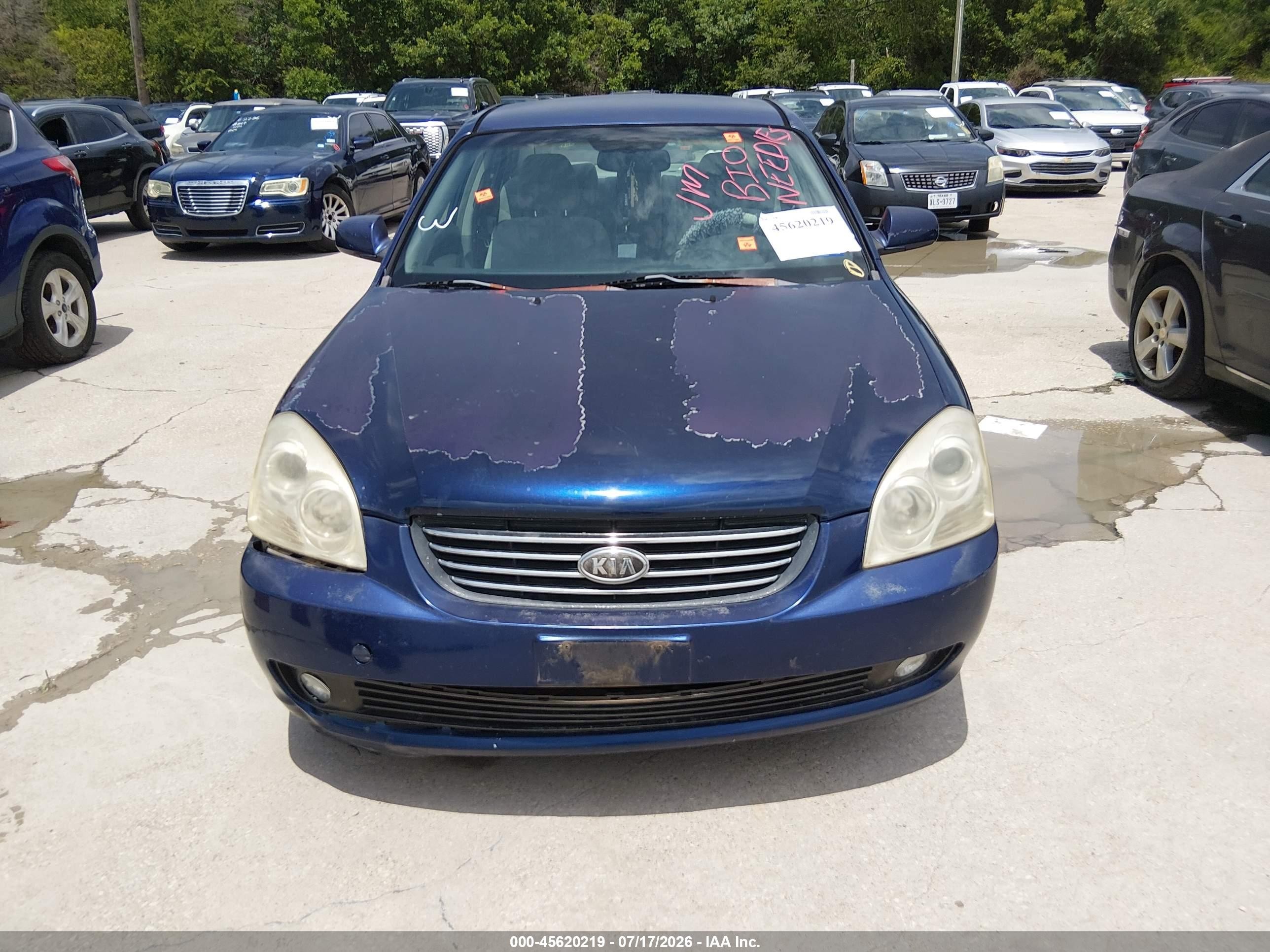2006 Kia Optima Ex V6 (new)/lx V6 (new) Blue vin: KNAGE124965045033