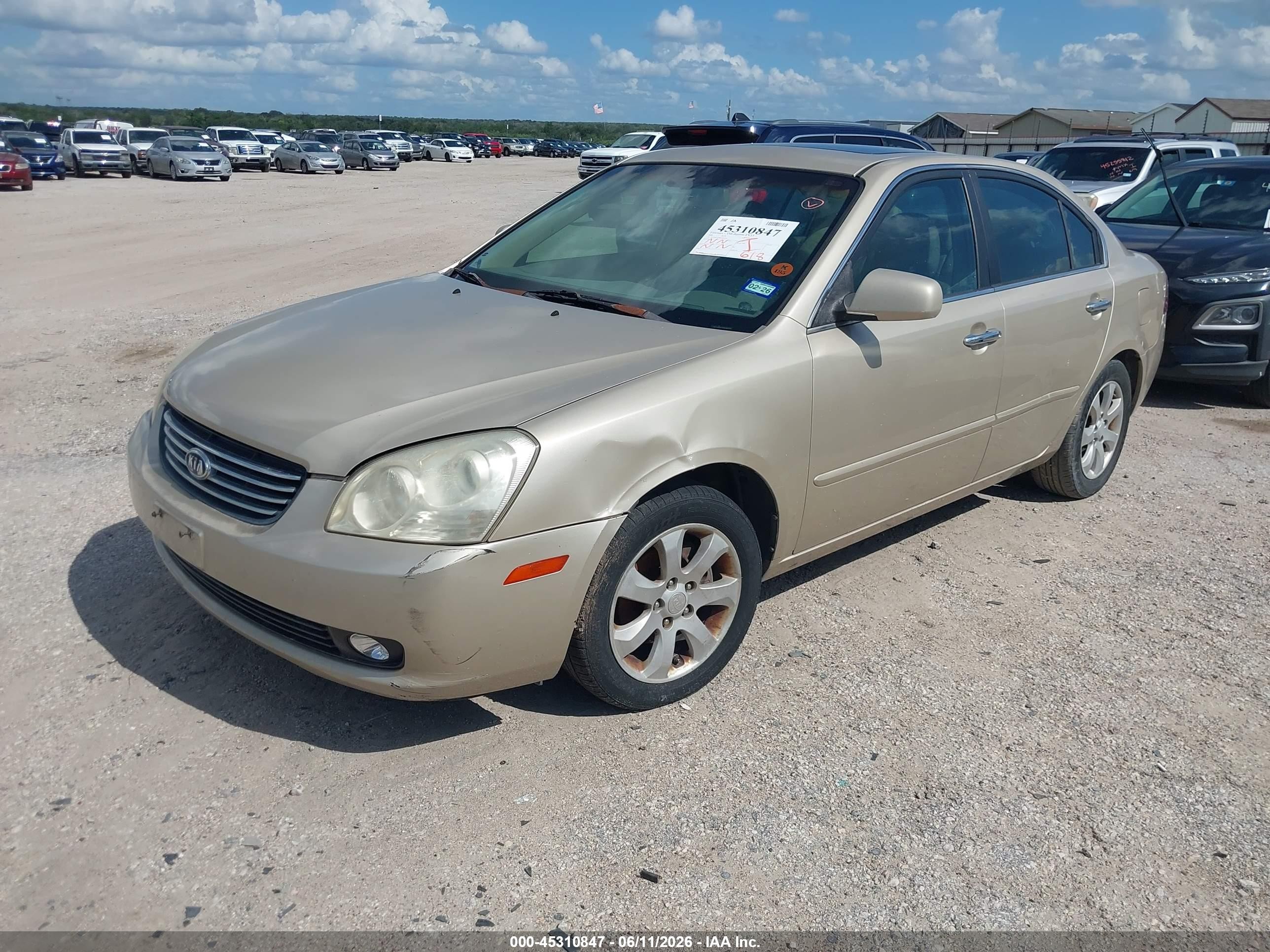 2006 Kia Optima Ex V6 (new)/lx V6 (new) Champagne vin: KNAGE124965063273
