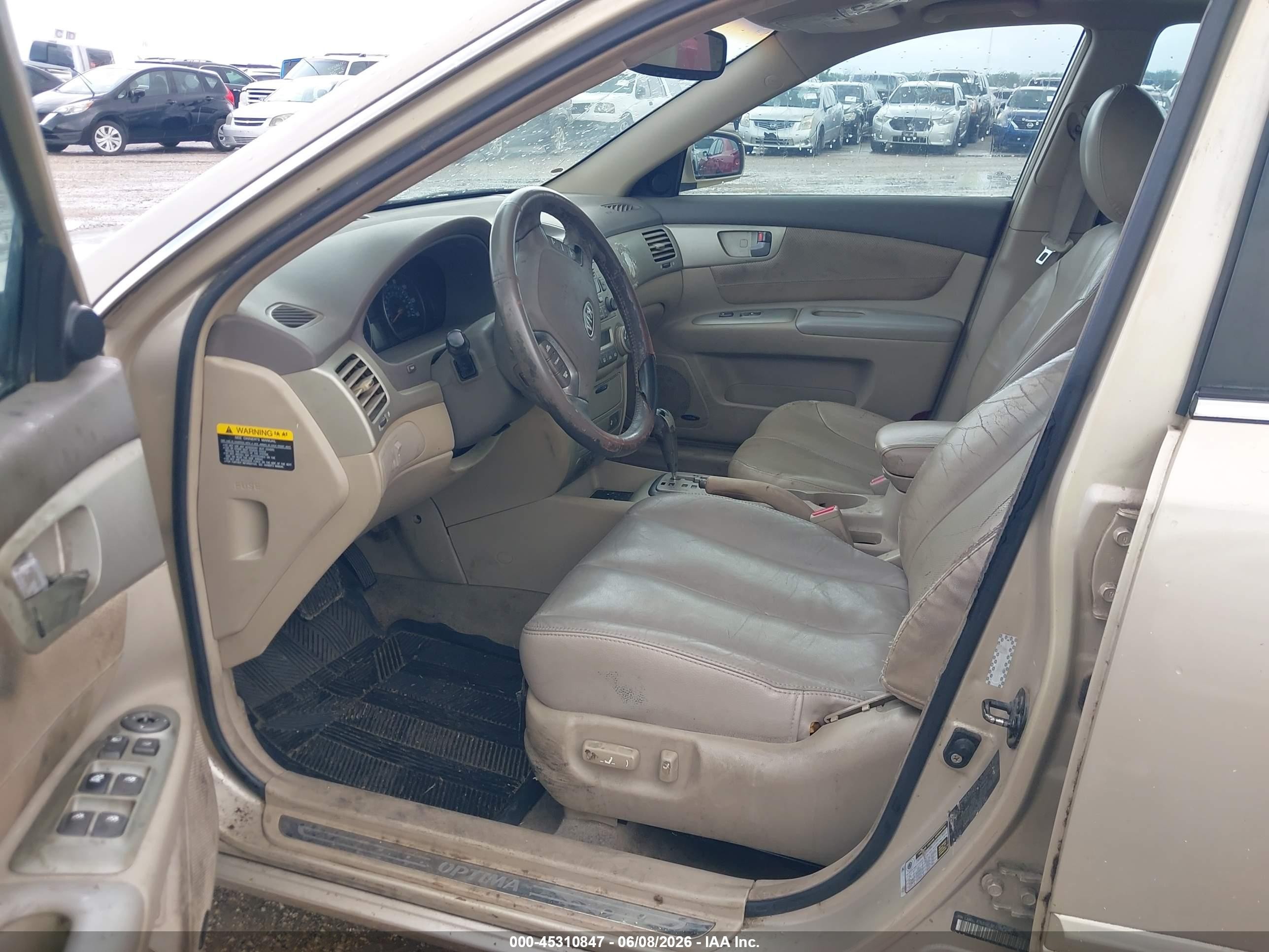 2006 Kia Optima Ex V6 (new)/lx V6 (new) Champagne vin: KNAGE124965063273