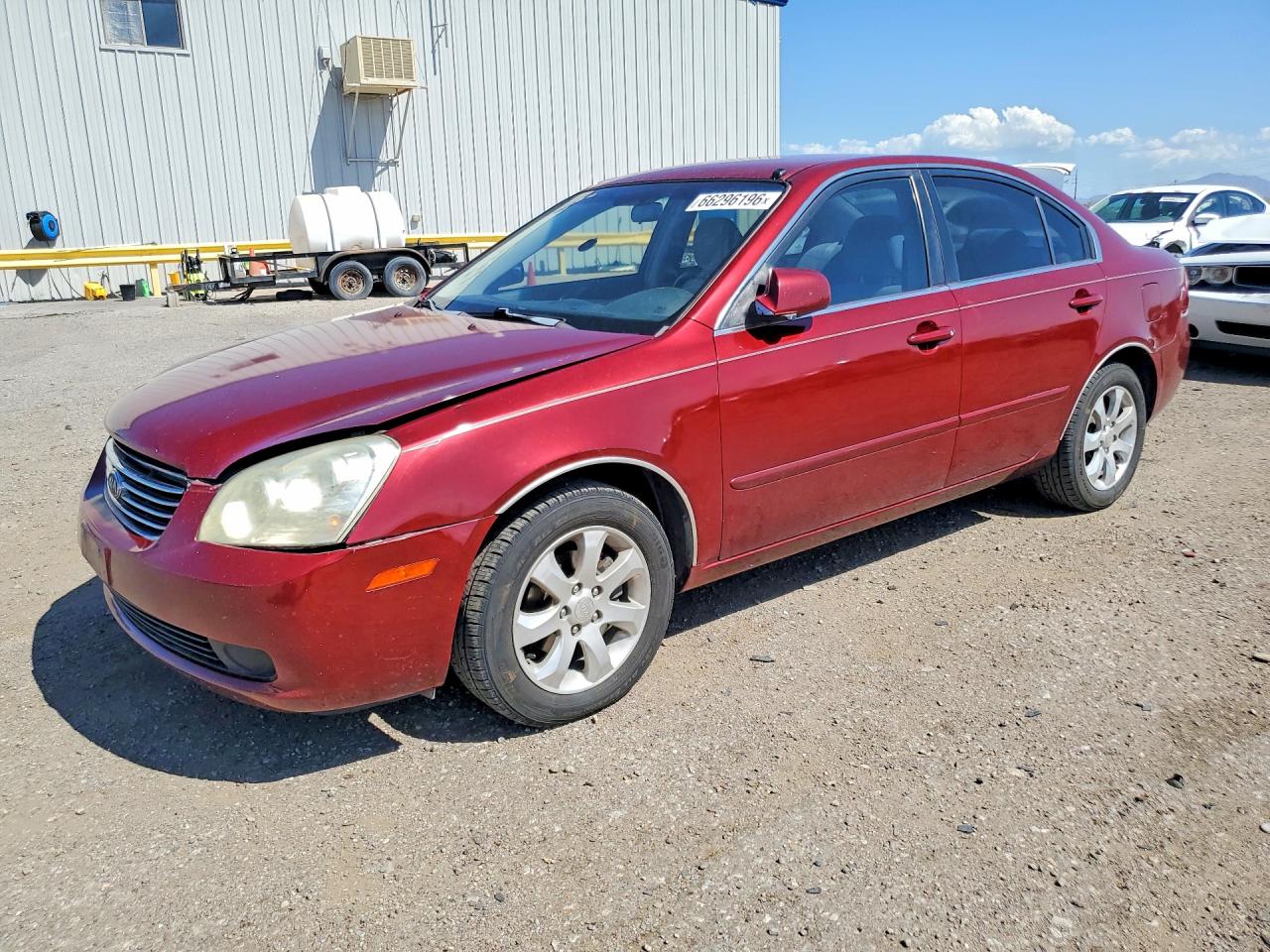 2007 Kia Optima Lx Red vin: KNAGE124975130309
