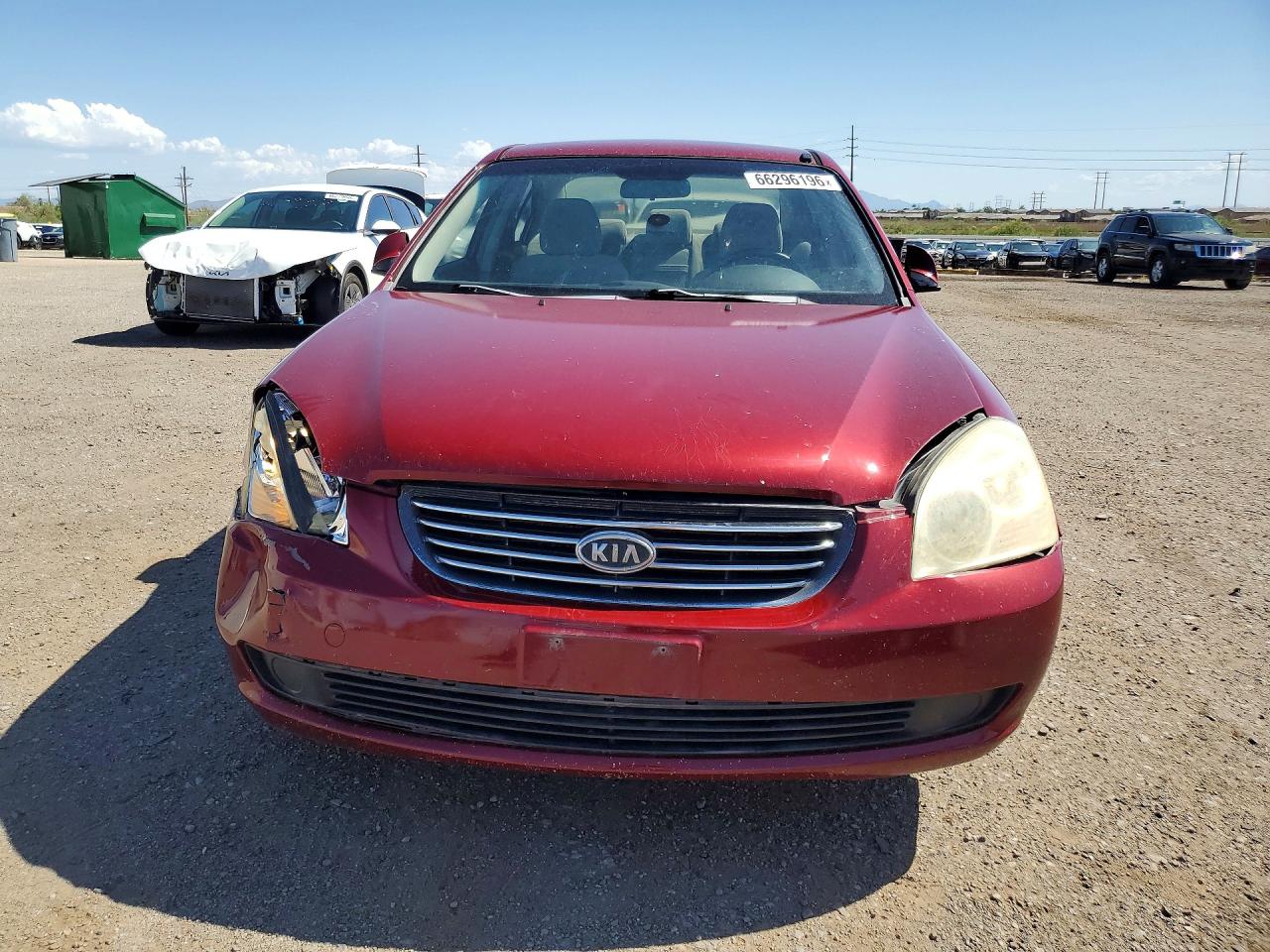 2007 Kia Optima Lx Red vin: KNAGE124975130309