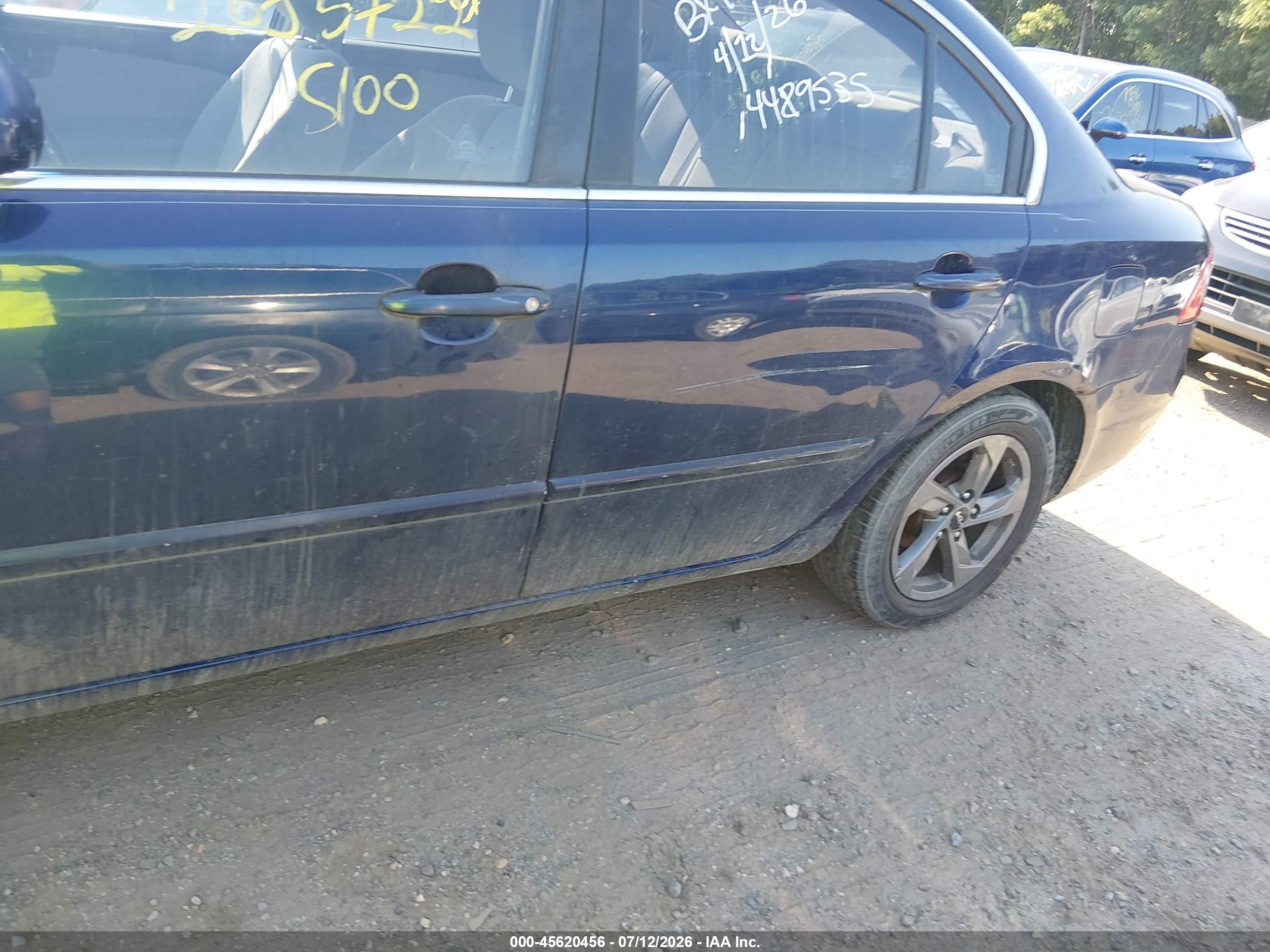 2008 Kia Optima Lx V6 Blue vin: KNAGE124985189684