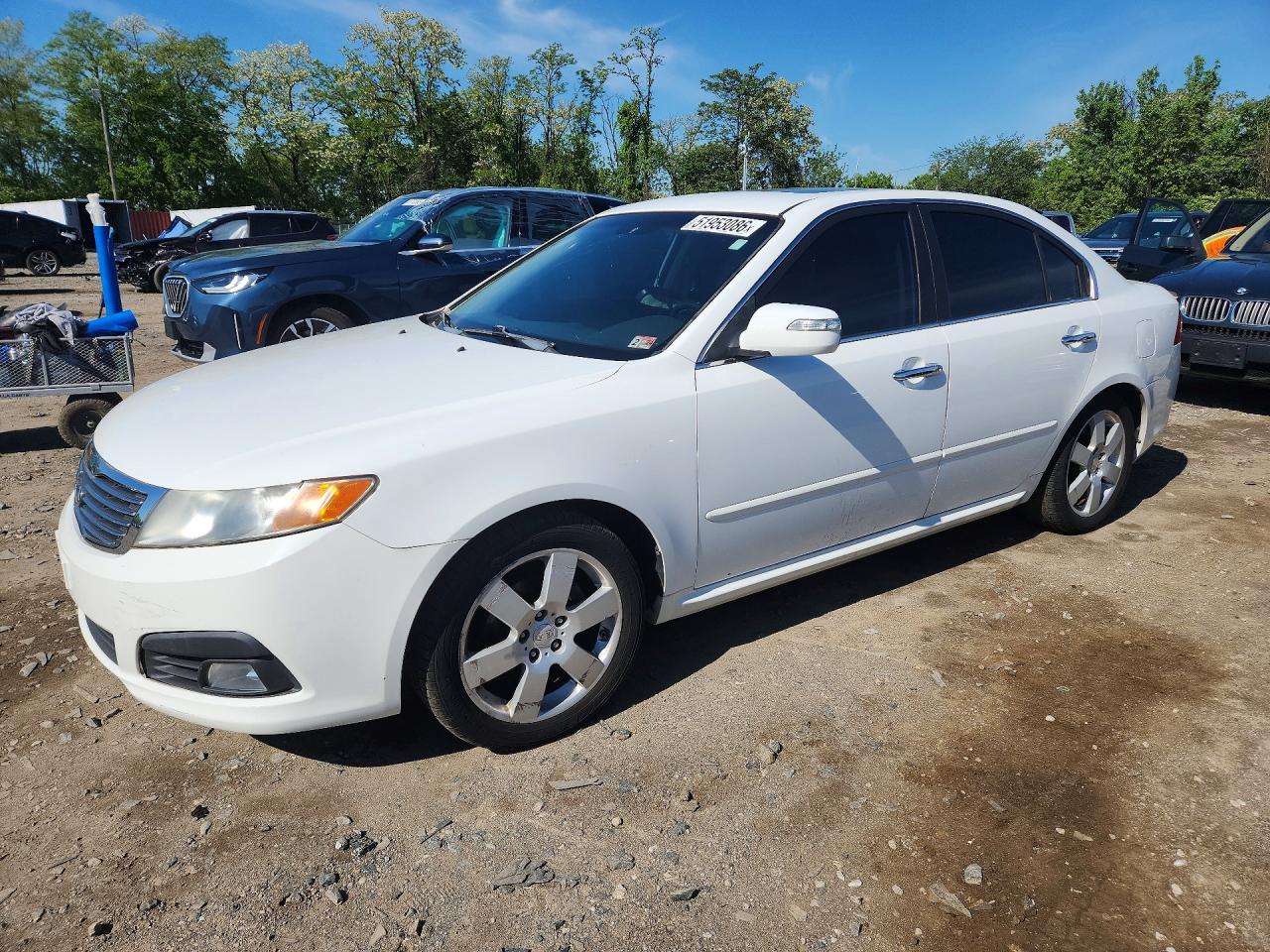 2009 Kia Optima Ex White vin: KNAGE224095322355