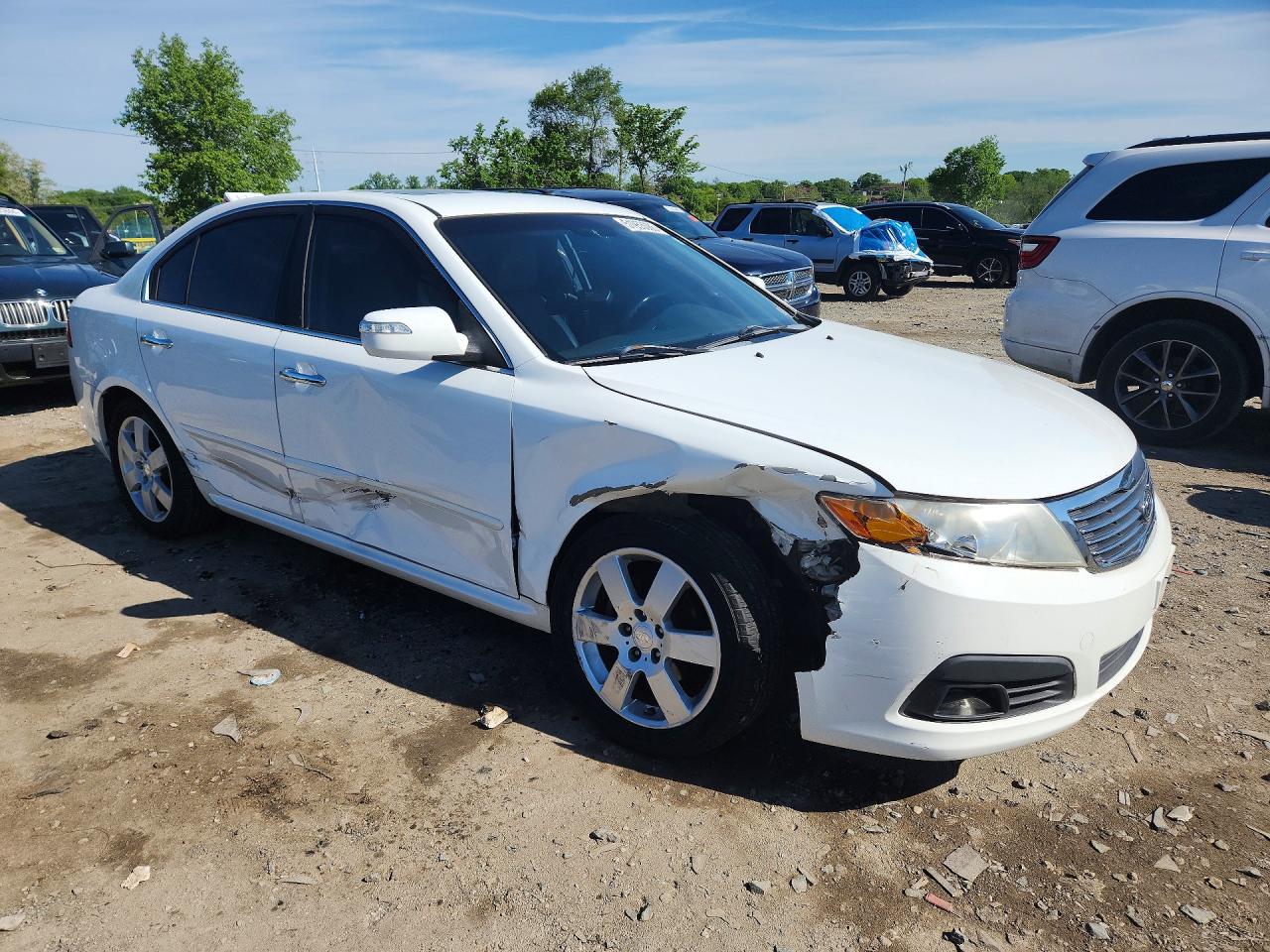 2009 Kia Optima Ex White vin: KNAGE224095322355