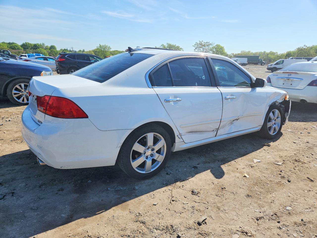 2009 Kia Optima Ex White vin: KNAGE224095322355