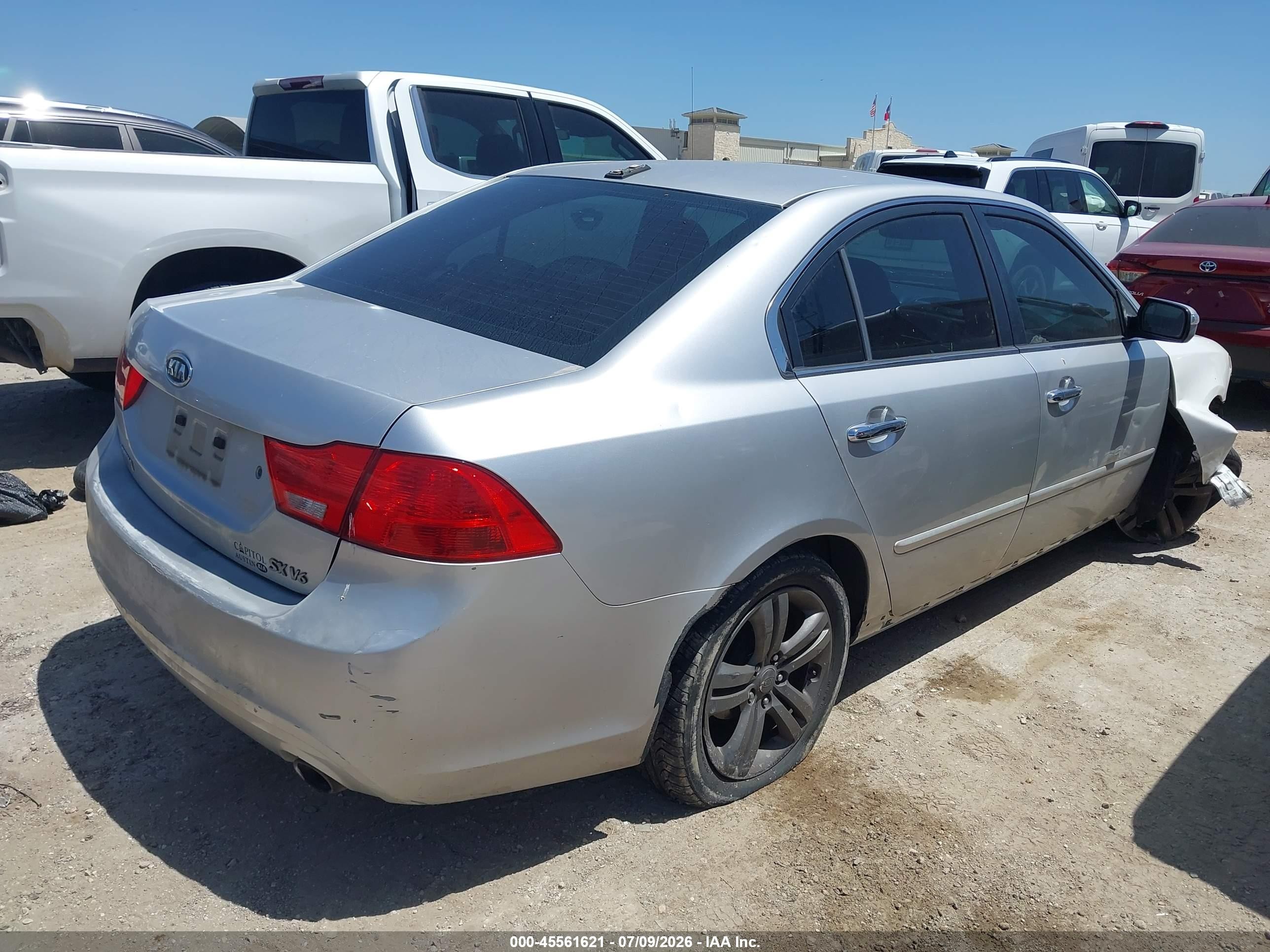 2009 Kia Optima Sx V6 Silver vin: KNAGE224095335347