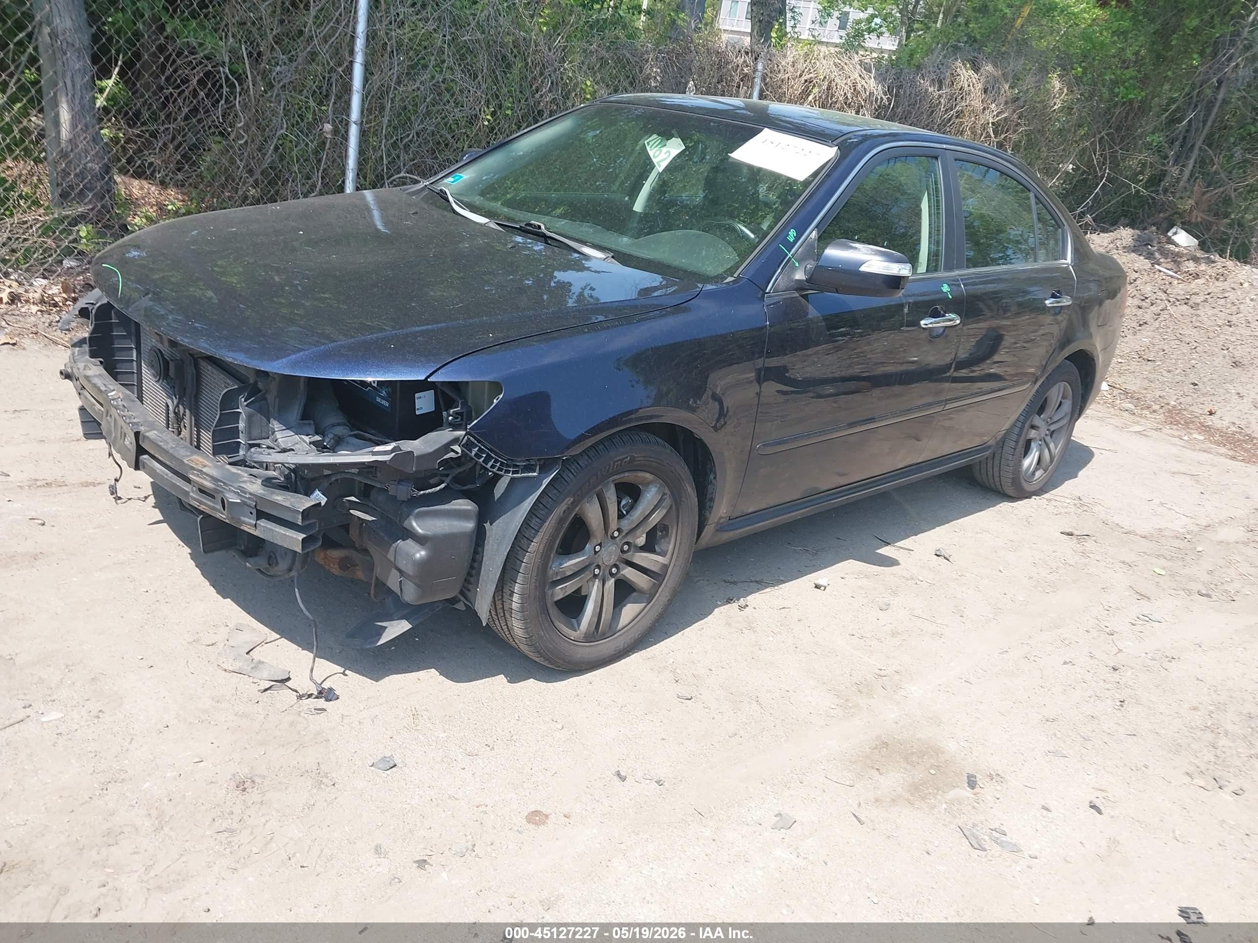 2009 Kia Optima Sx V6 Blue vin: KNAGE224295334829