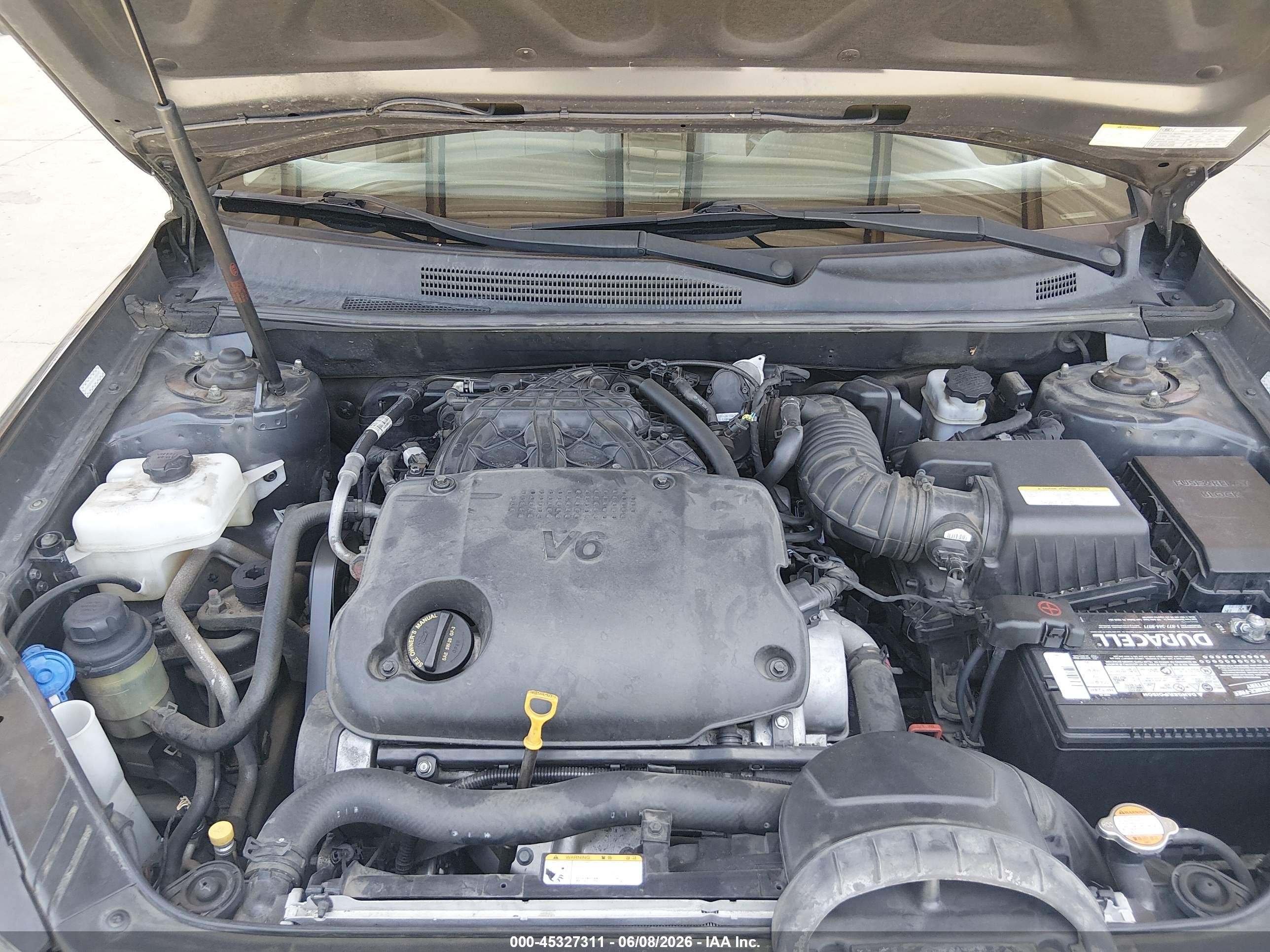 2009 Kia Optima Ex V6 Gray vin: KNAGE224695308542