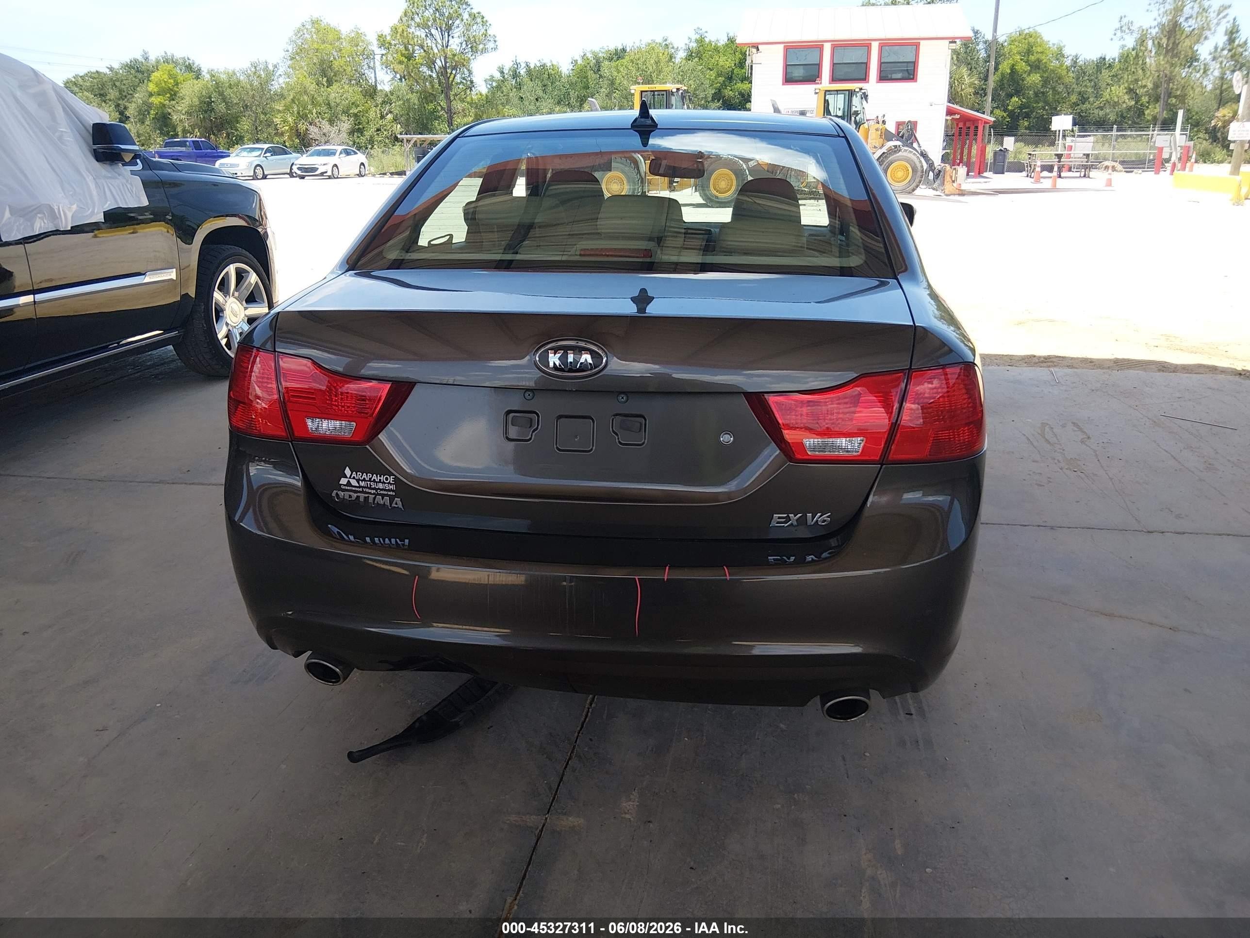 2009 Kia Optima Ex V6 Gray vin: KNAGE224695308542