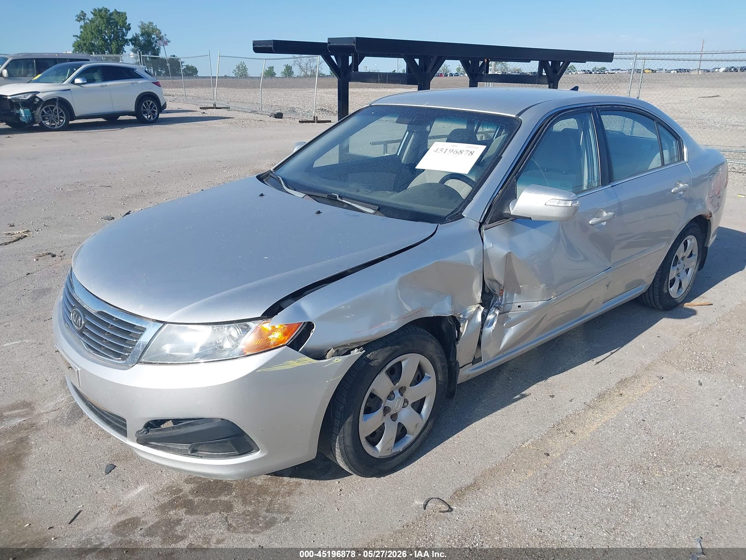 2009 Kia Optima Lx Silver vin: KNAGE228095351048