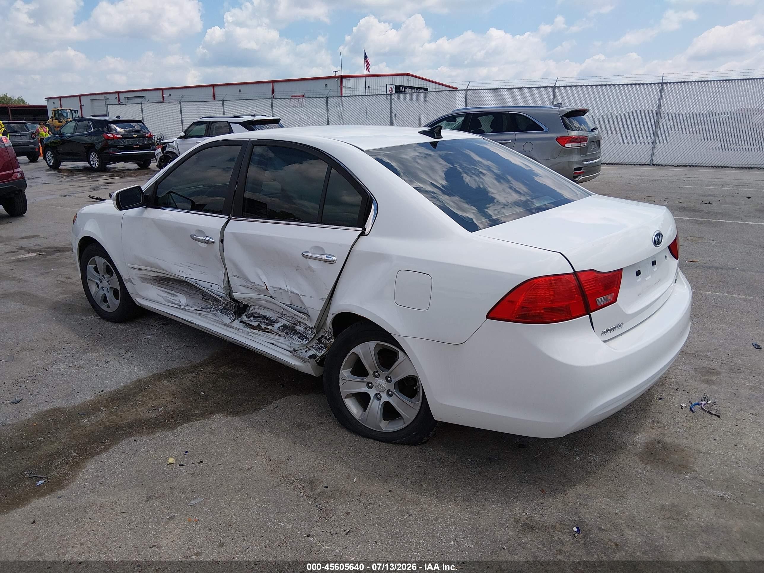 2009 Kia Optima Ex White vin: KNAGE228295295131