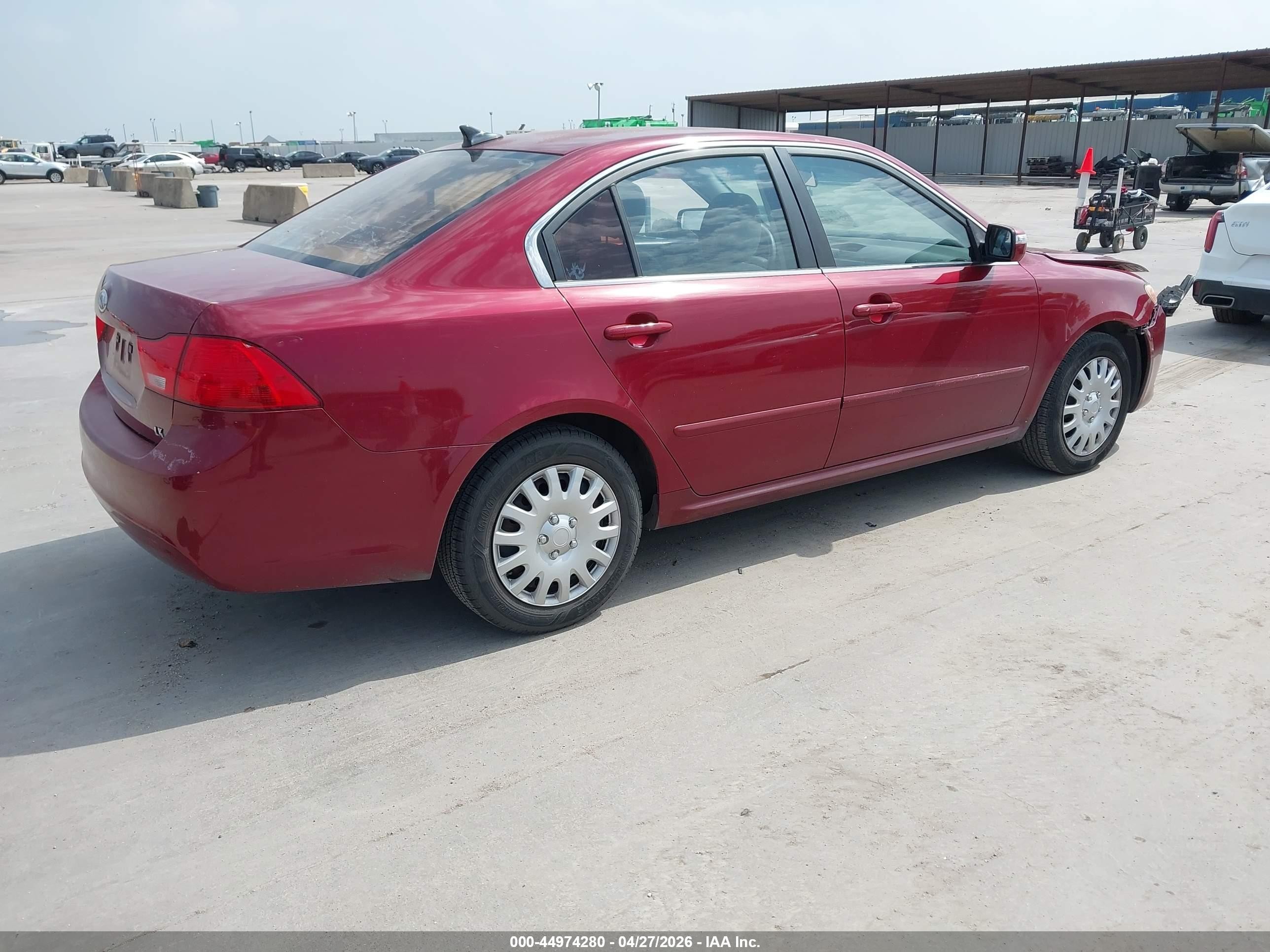 2009 Kia Optima Lx Red vin: KNAGE228295322649