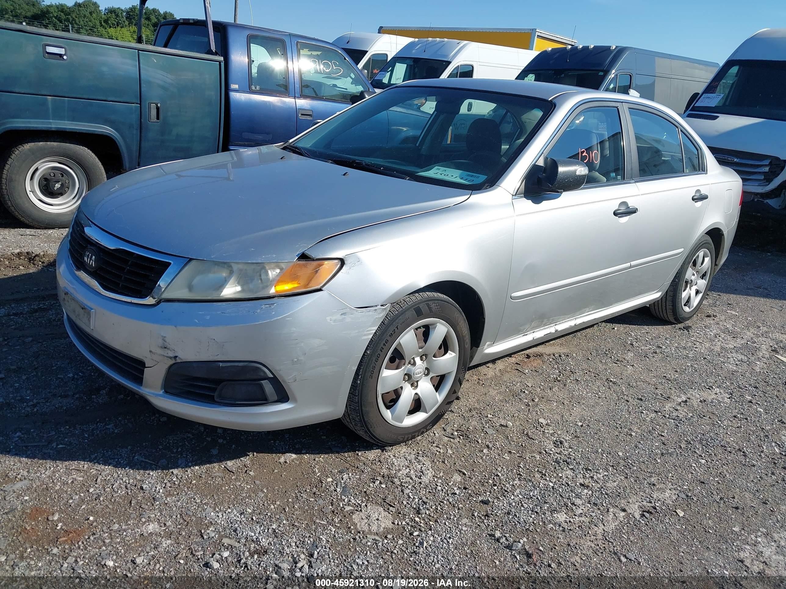 2009 Kia Optima Lx Silver vin: KNAGE228295353898