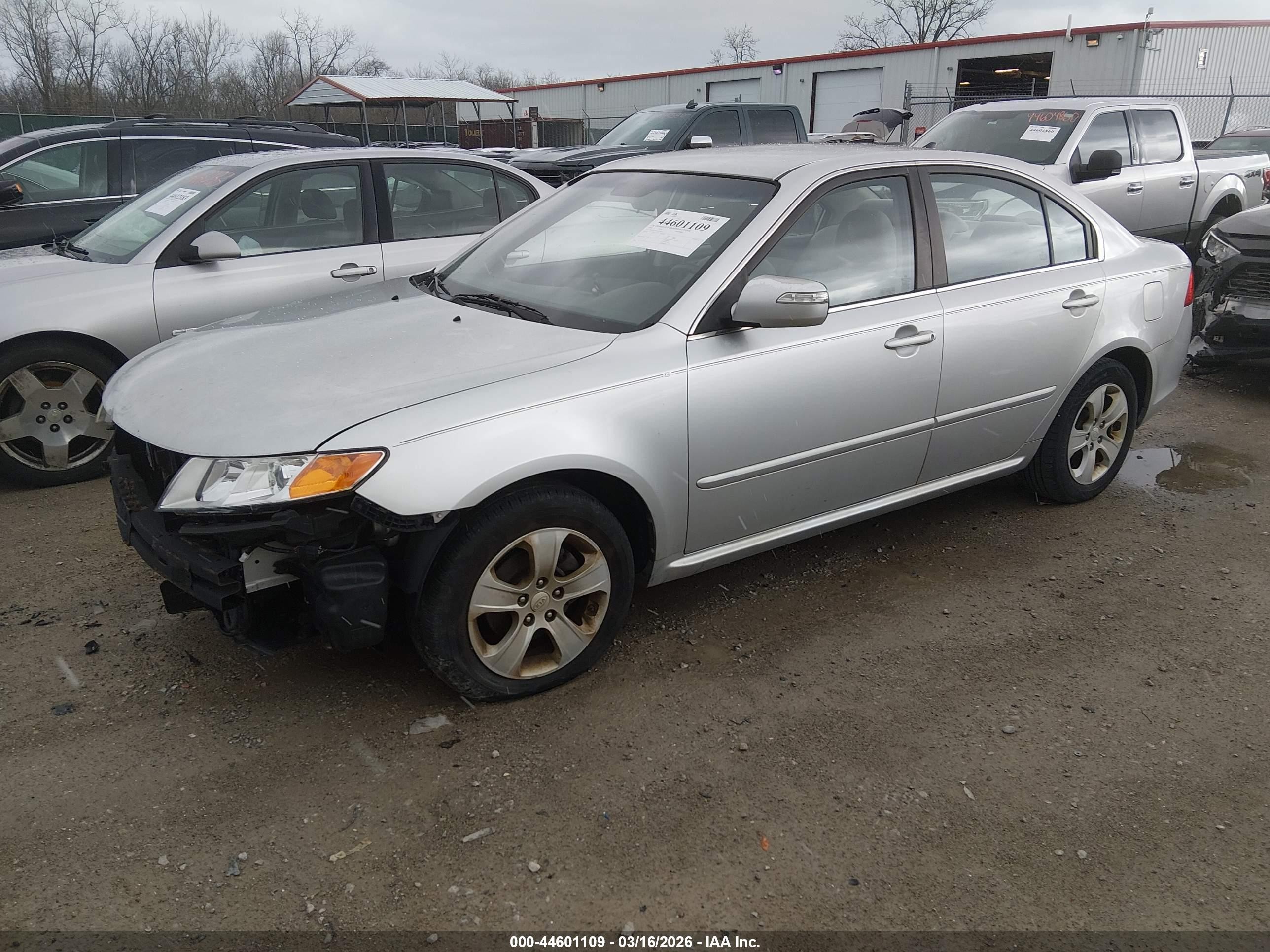 2009 Kia Optima Lx Silver vin: KNAGE228395293632