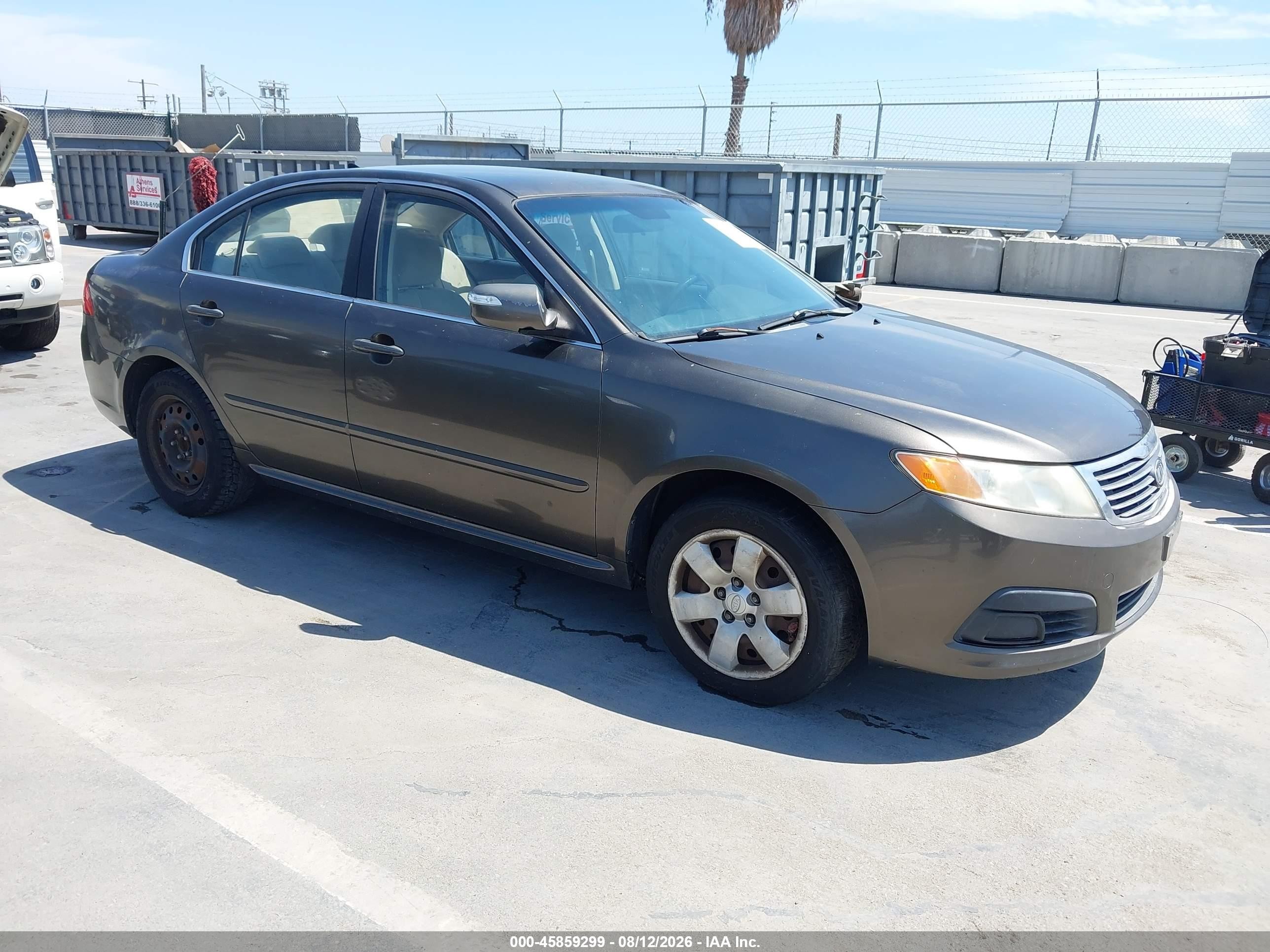 2009 Kia Optima Lx Brown vin: KNAGE228495299178