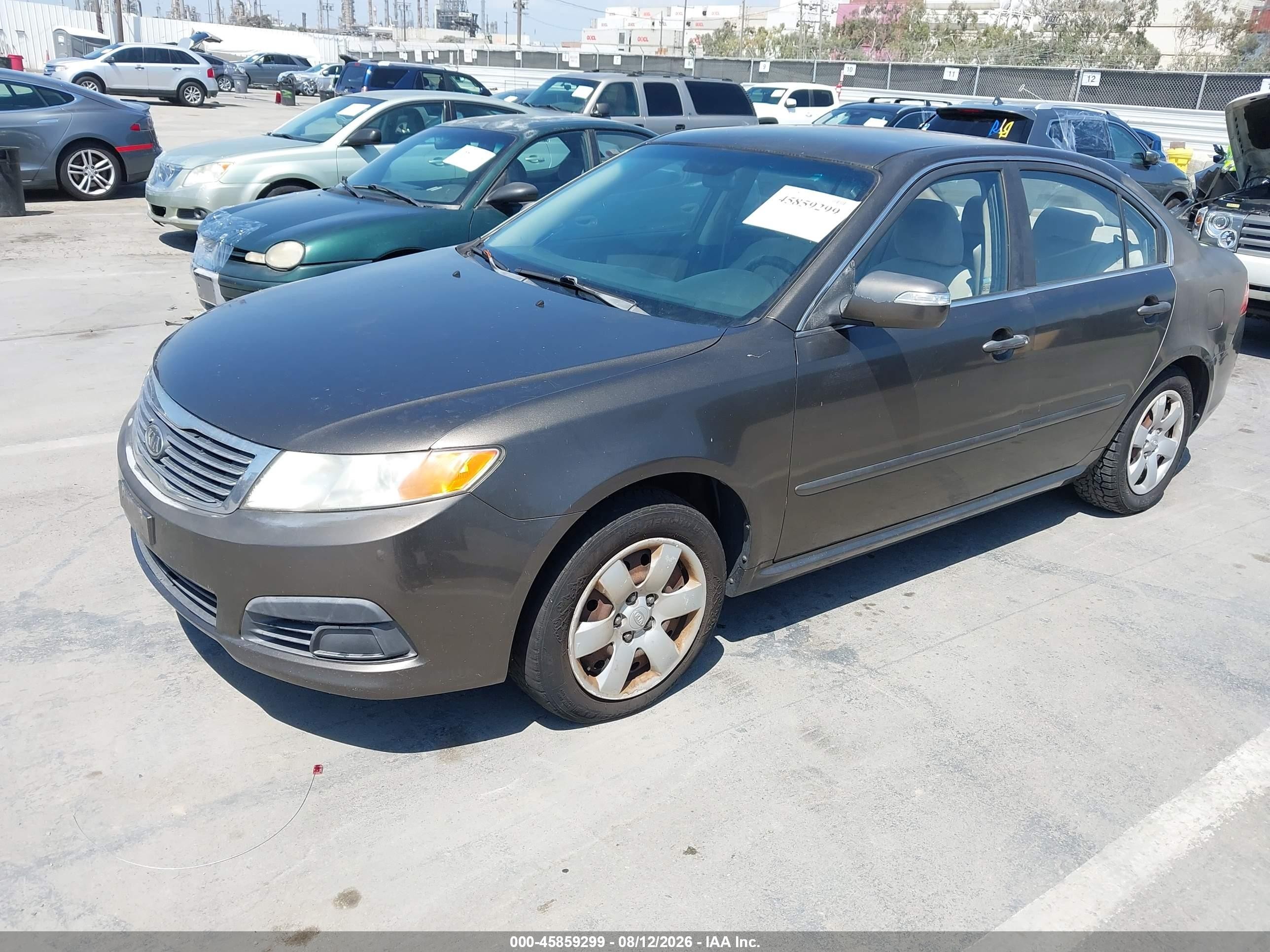 2009 Kia Optima Lx Brown vin: KNAGE228495299178