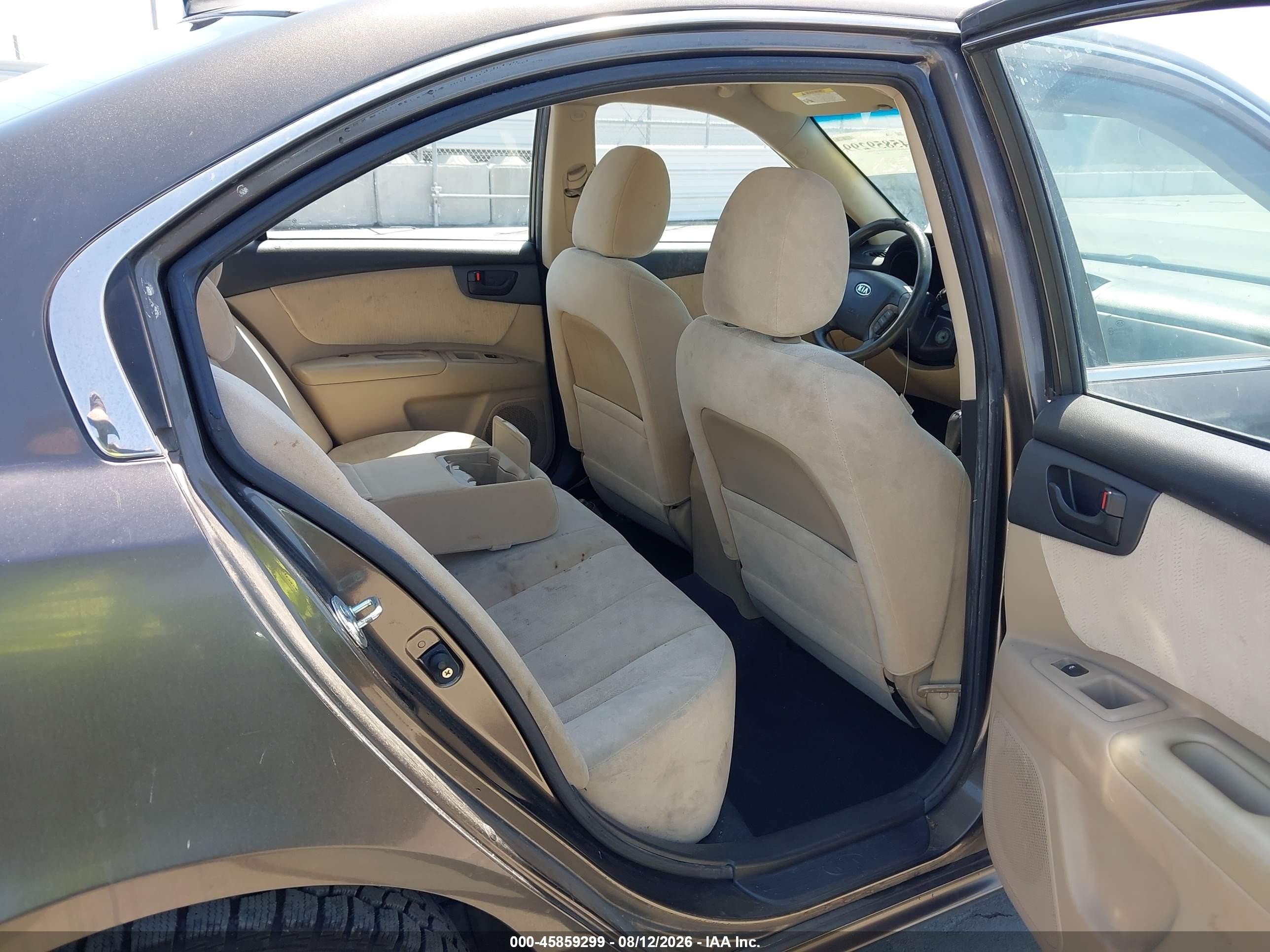 2009 Kia Optima Lx Brown vin: KNAGE228495299178