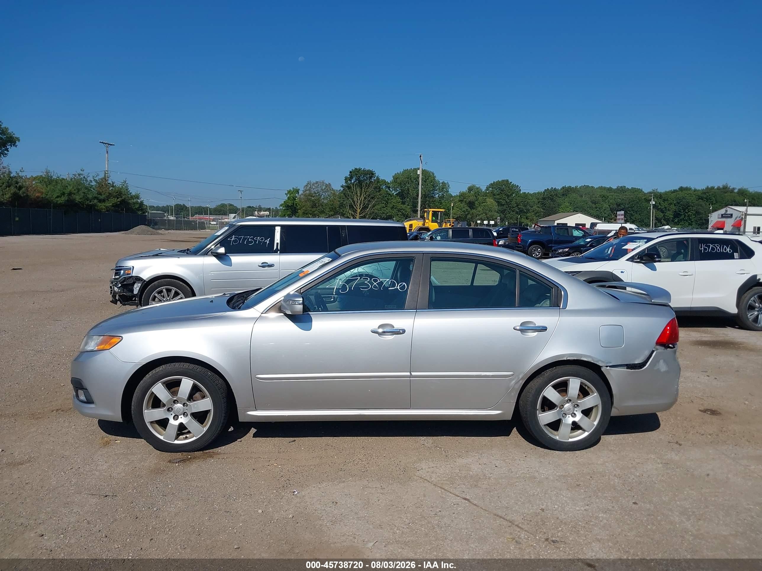 2009 Kia Optima Ex Silver vin: KNAGE228595306963