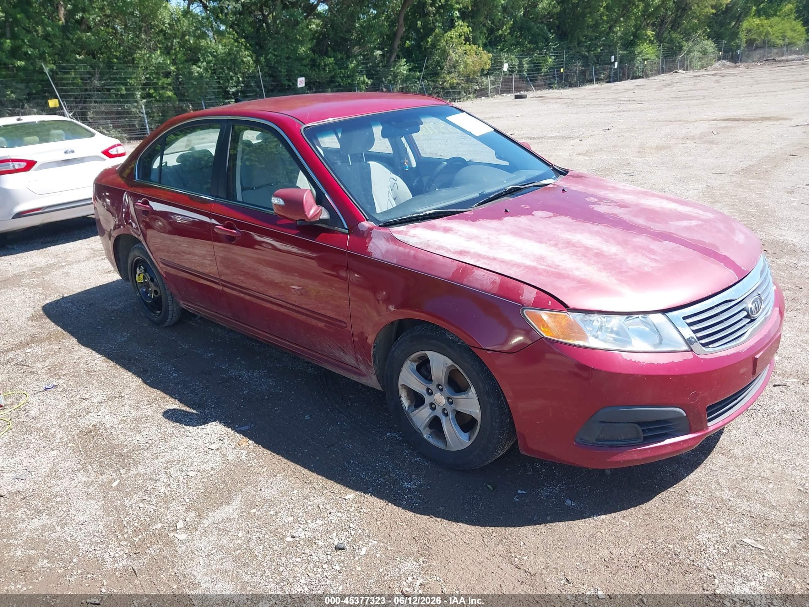 2009 Kia Optima Lx Red vin: KNAGE228595359260