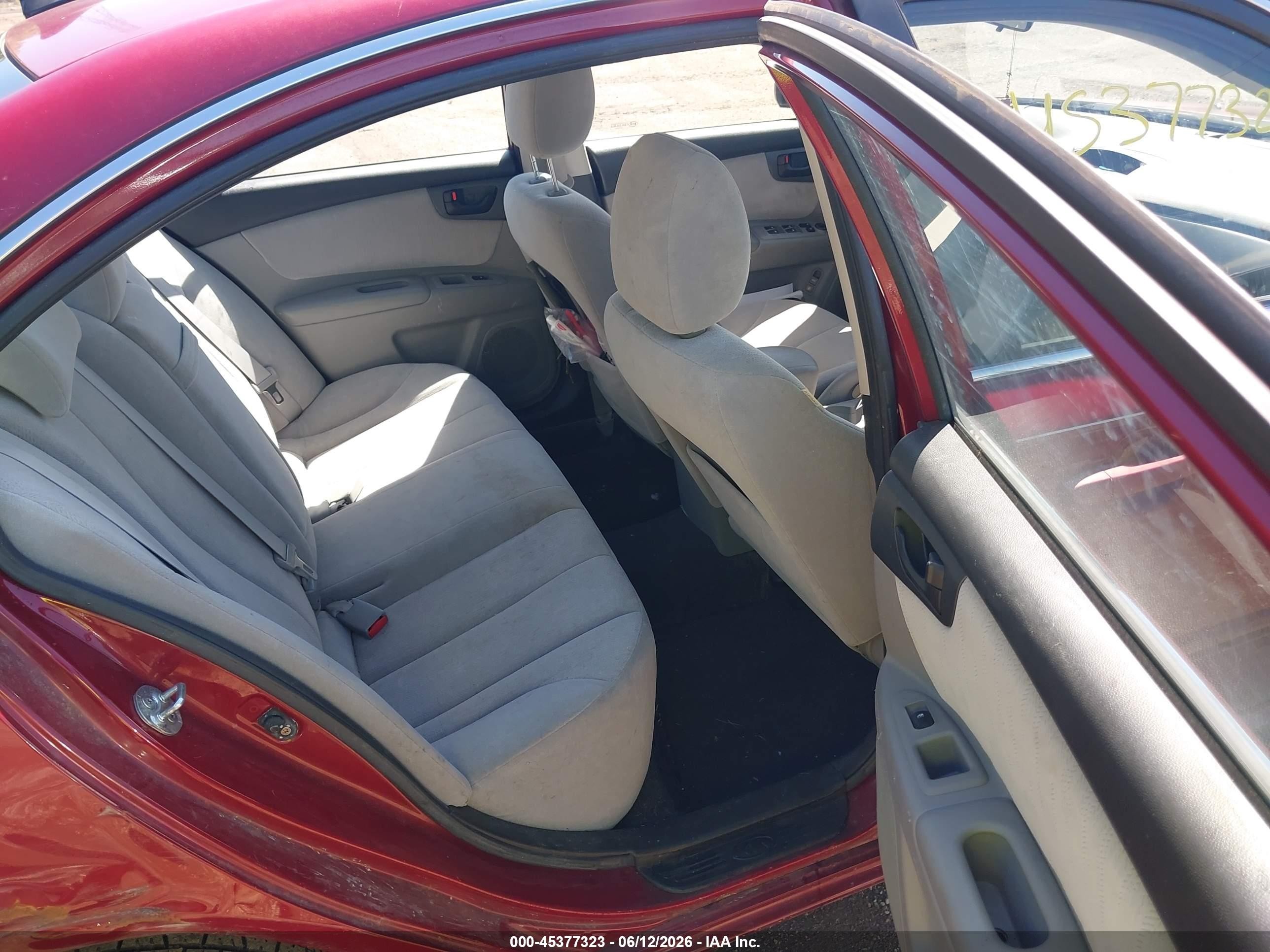 2009 Kia Optima Lx Red vin: KNAGE228595359260
