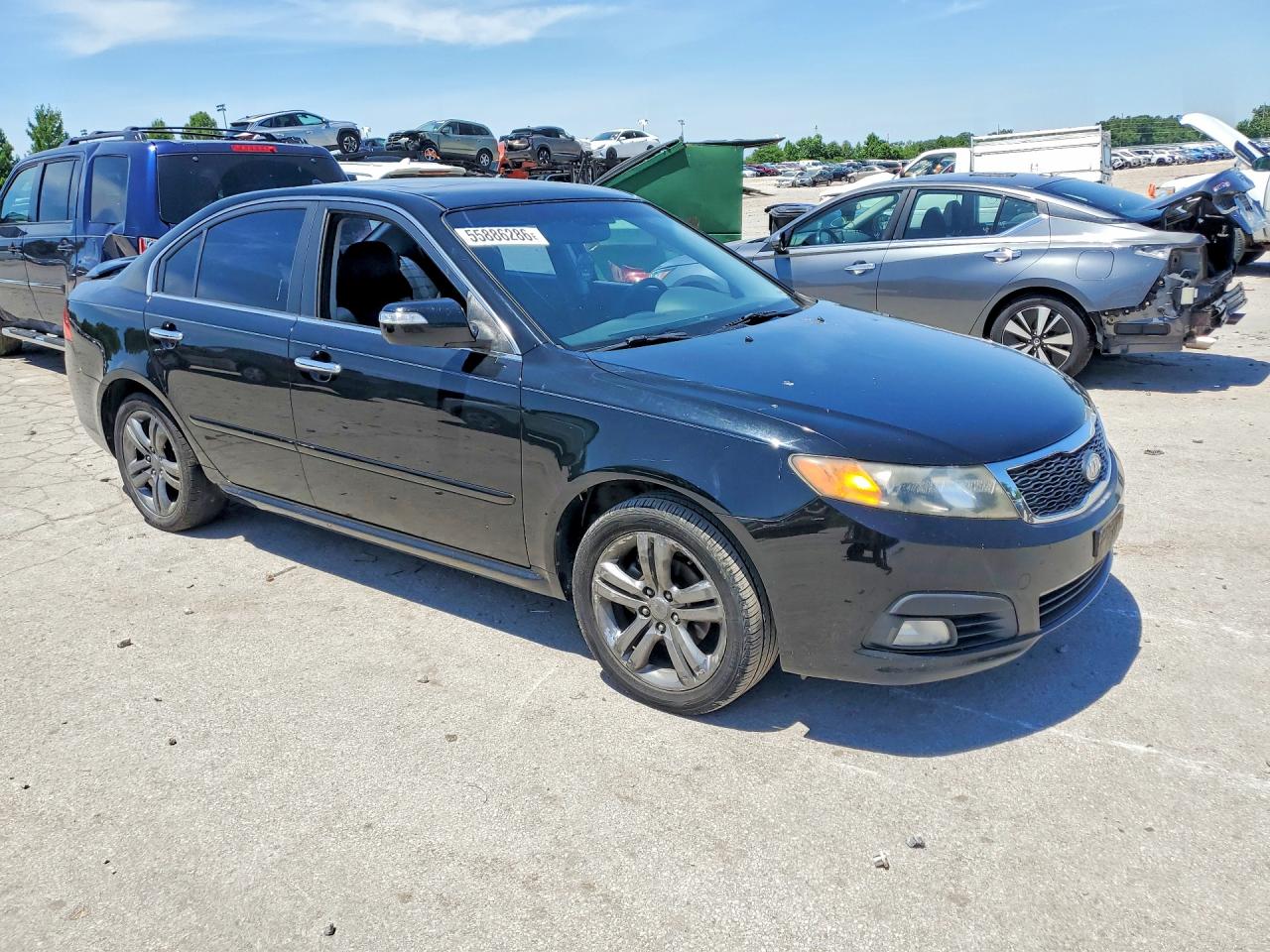 2009 Kia Optima Black vin: KNAGE228995353803