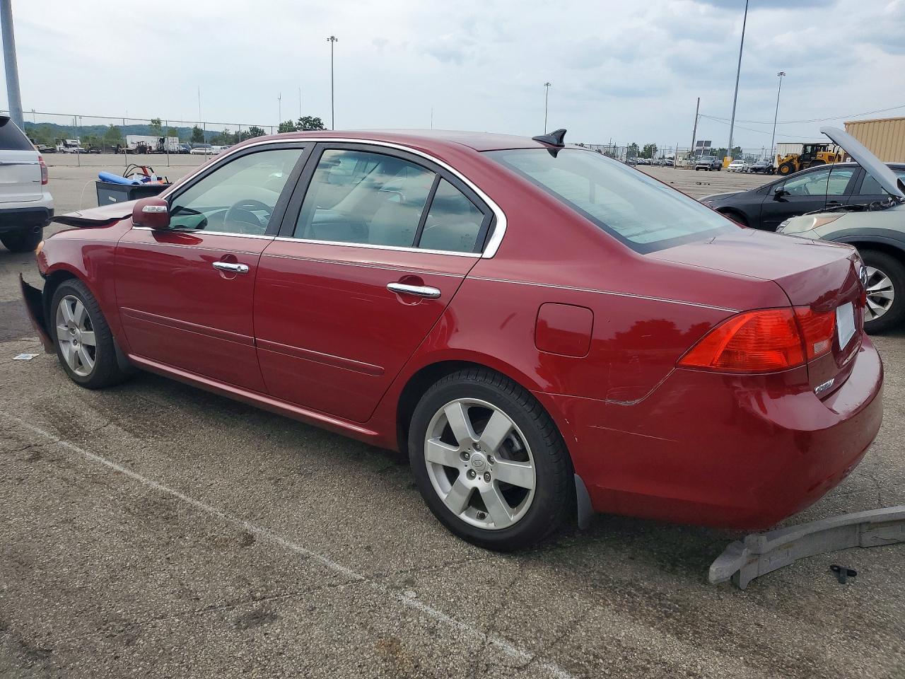 2009 Kia Optima Lx Red vin: KNAGE228X95306683