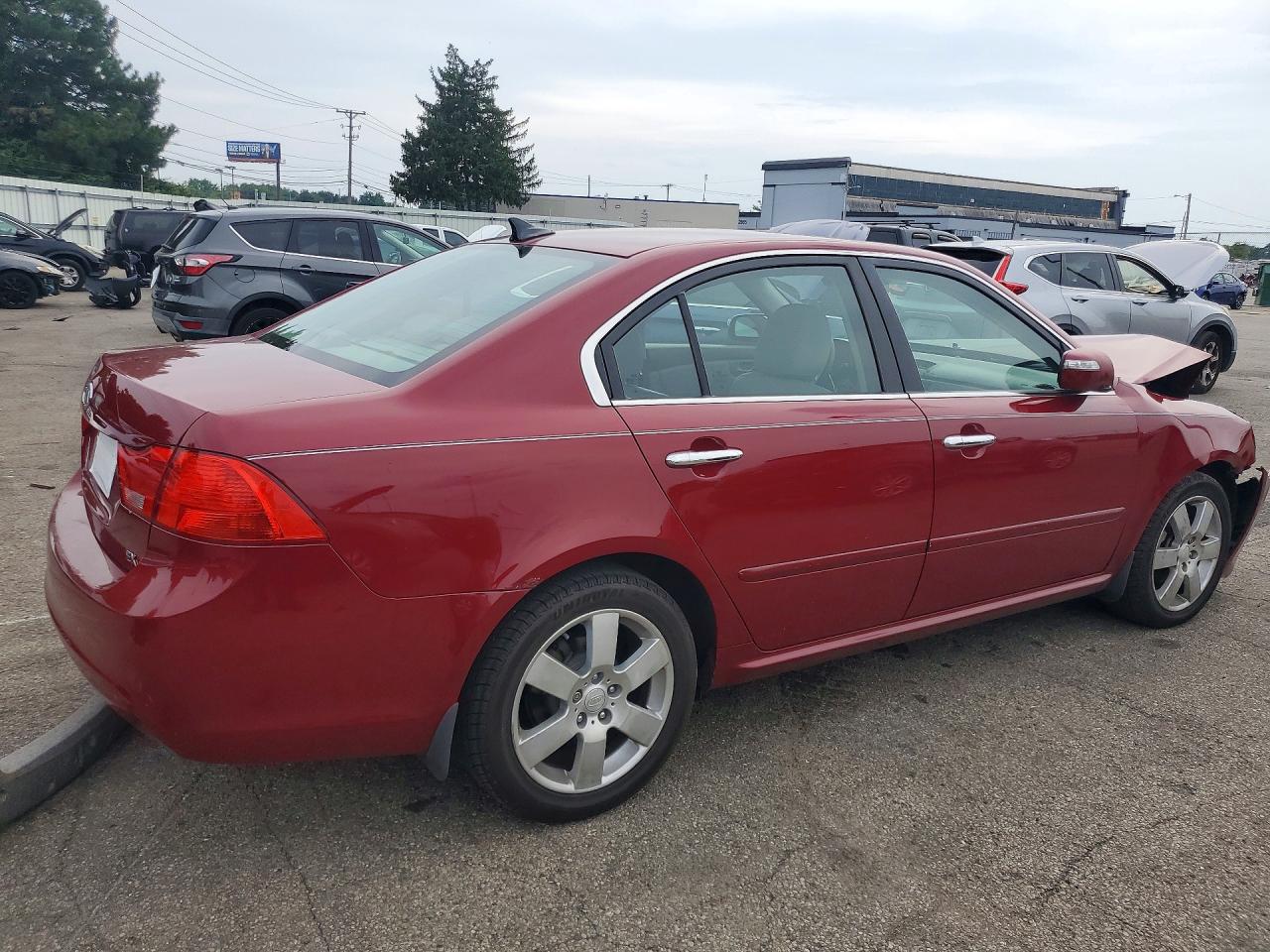 2009 Kia Optima Lx Red vin: KNAGE228X95306683