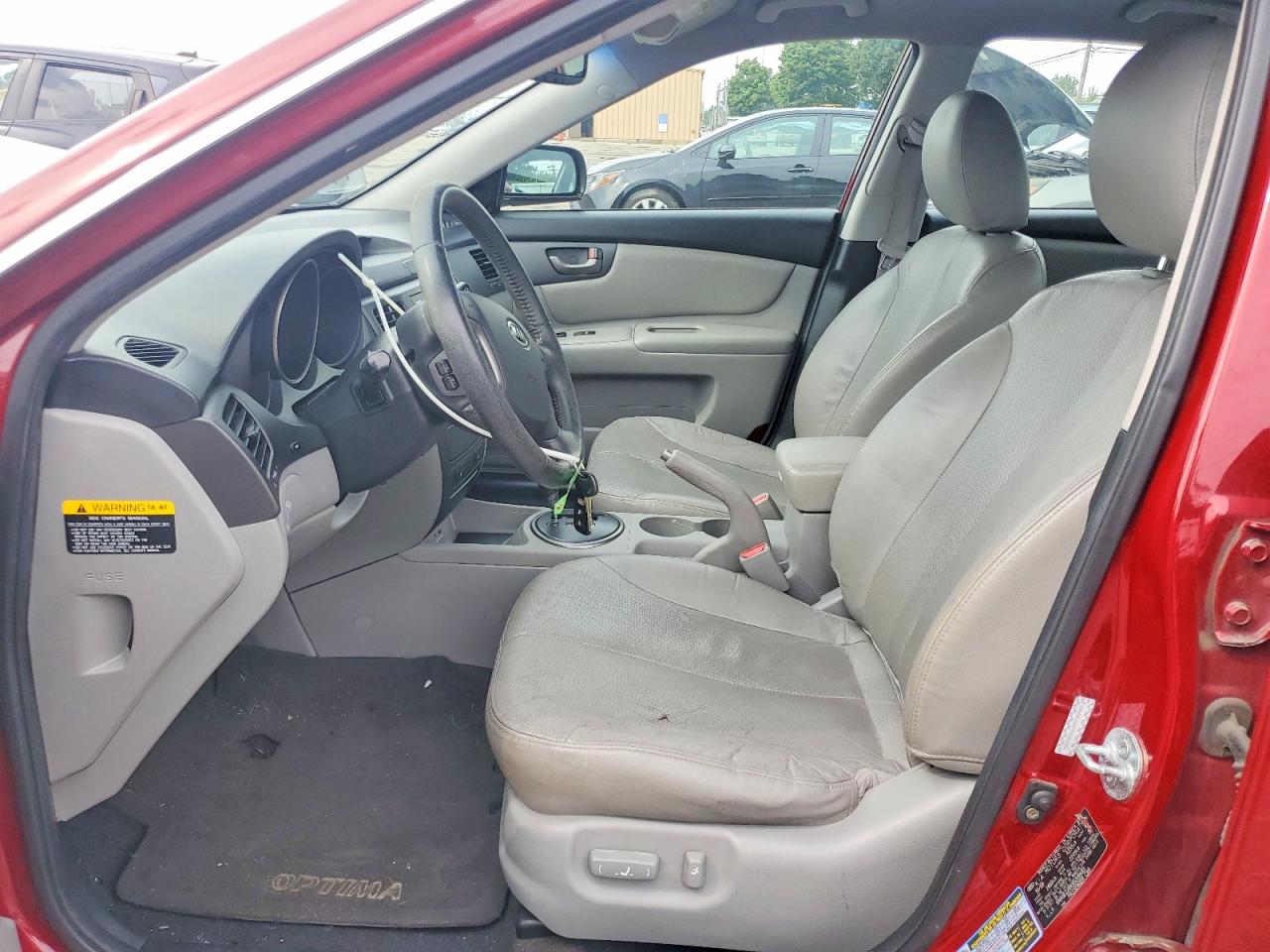2009 Kia Optima Lx Red vin: KNAGE228X95306683