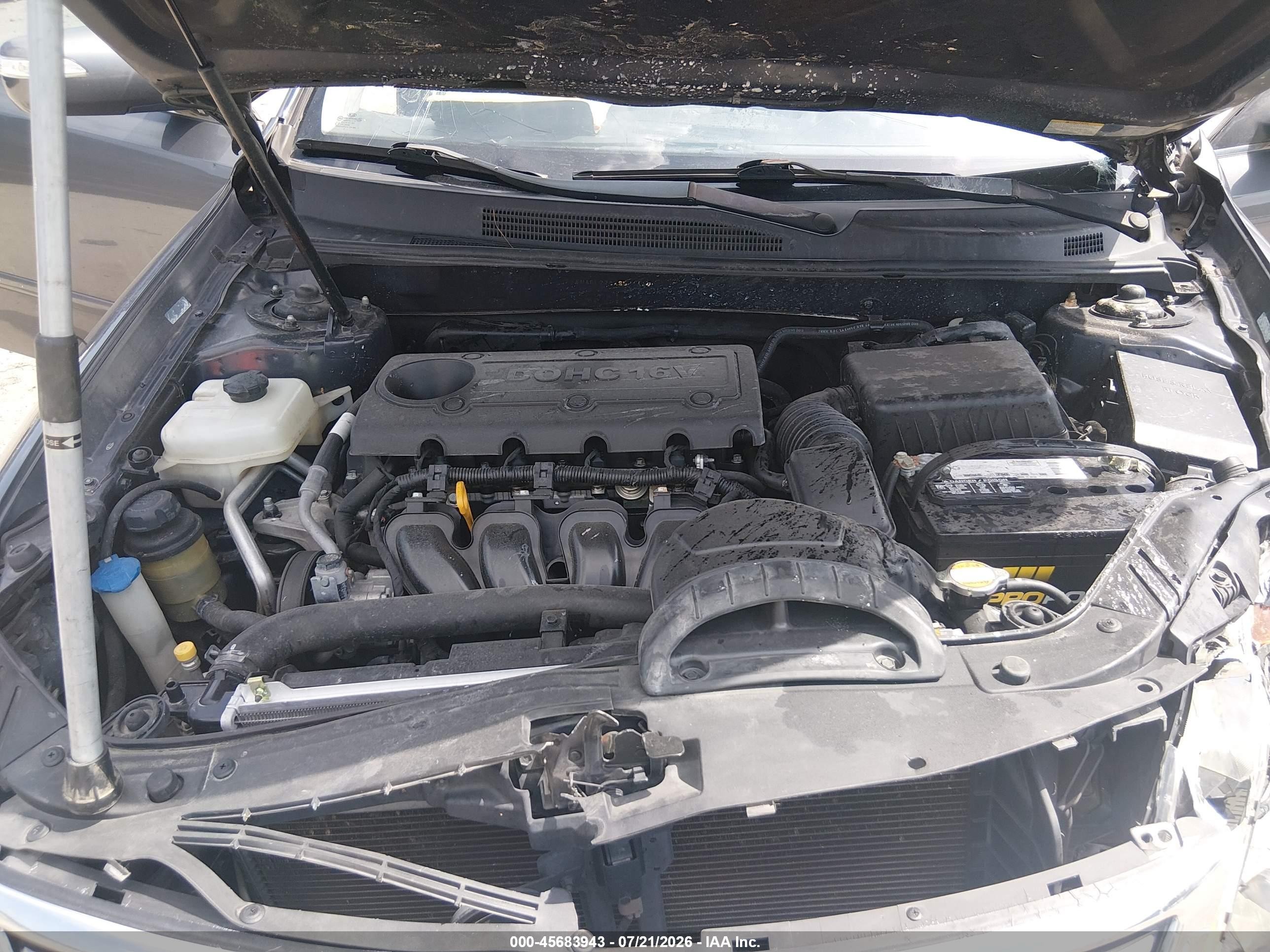 2009 Kia Optima Lx Gray vin: KNAGE228X95311625