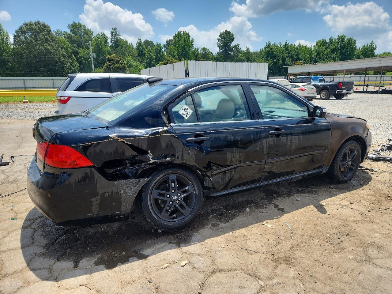 2010 Kia Optima Lx Black vin: KNAGG4A80A5376527