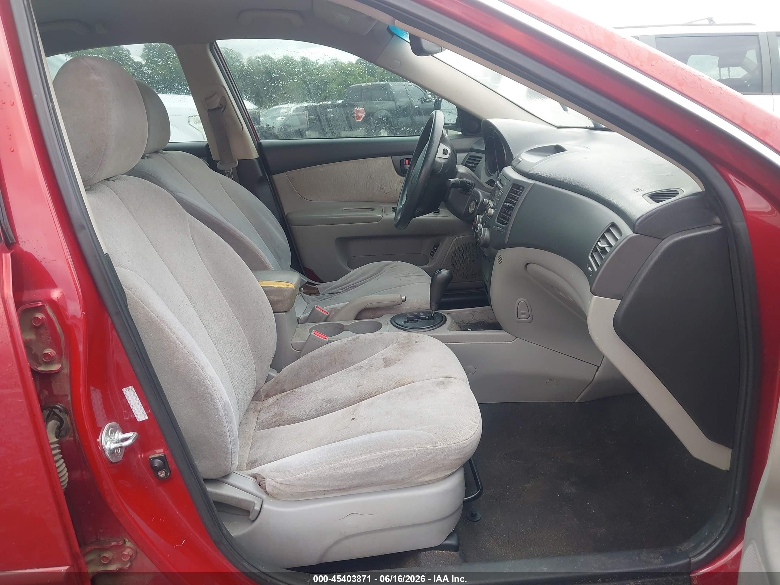 2010 Kia Optima Lx Red vin: KNAGG4A80A5447774