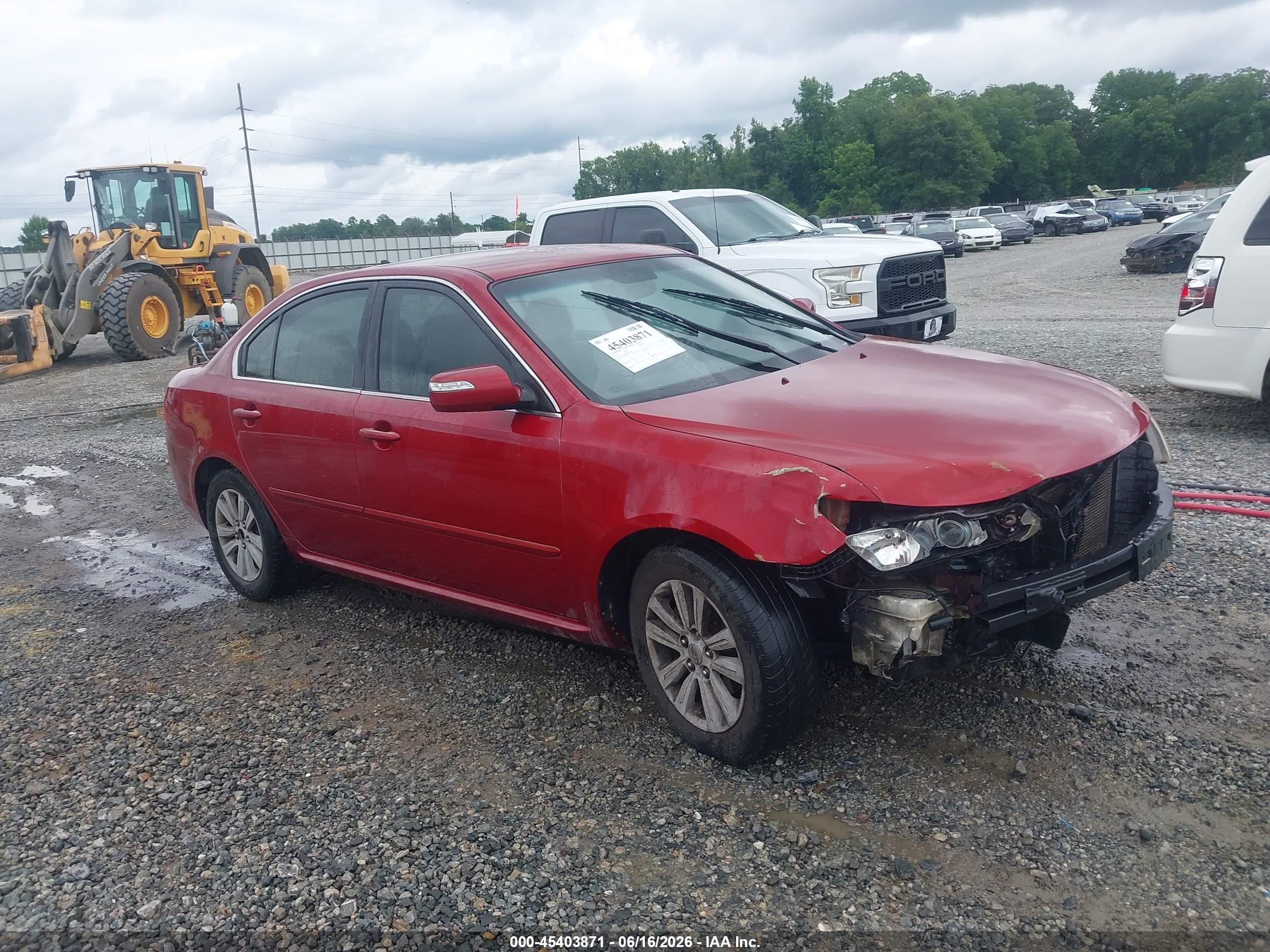 2010 Kia Optima Lx Red vin: KNAGG4A80A5447774