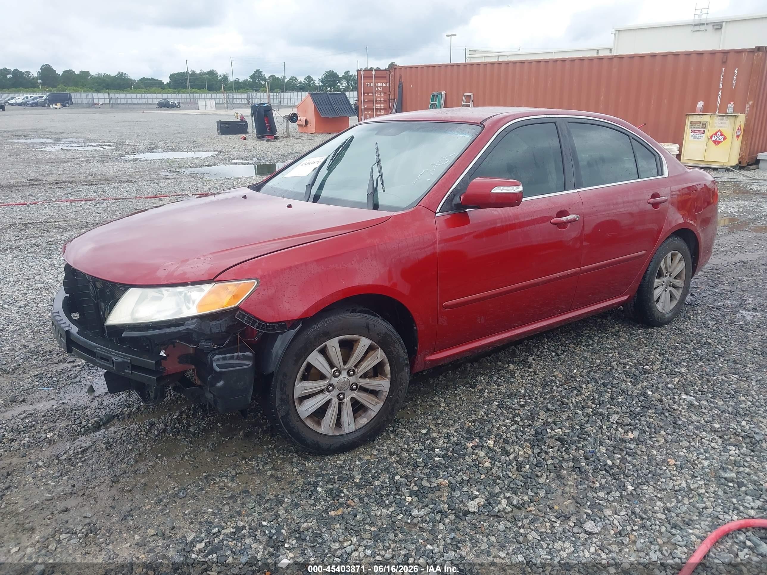 2010 Kia Optima Lx Red vin: KNAGG4A80A5447774
