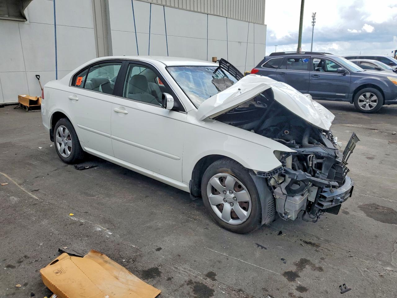 2010 Kia Optima Lx Белый vin: KNAGG4A81A5400916