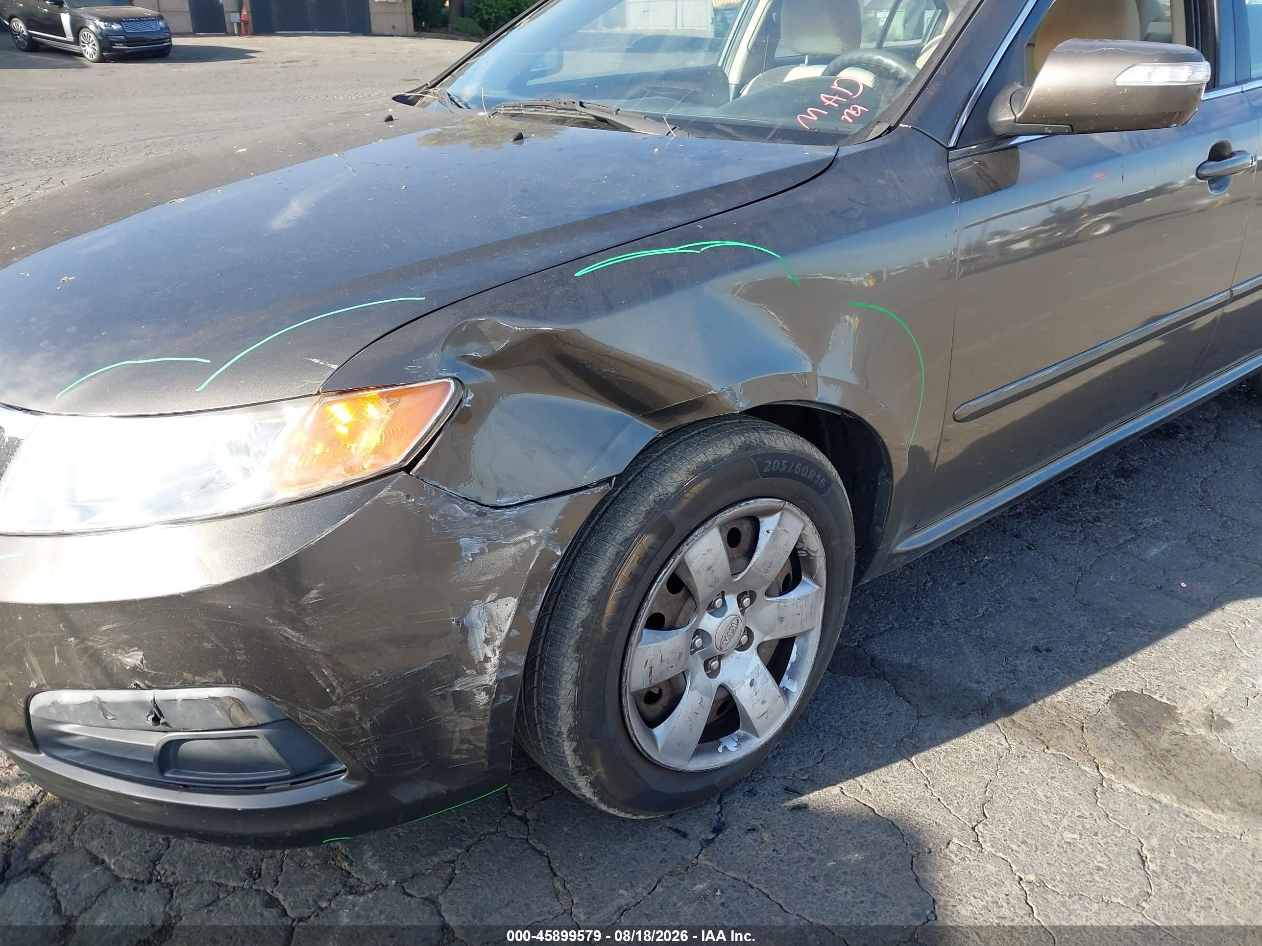 2010 Kia Optima Lx Серый vin: KNAGG4A81A5449758