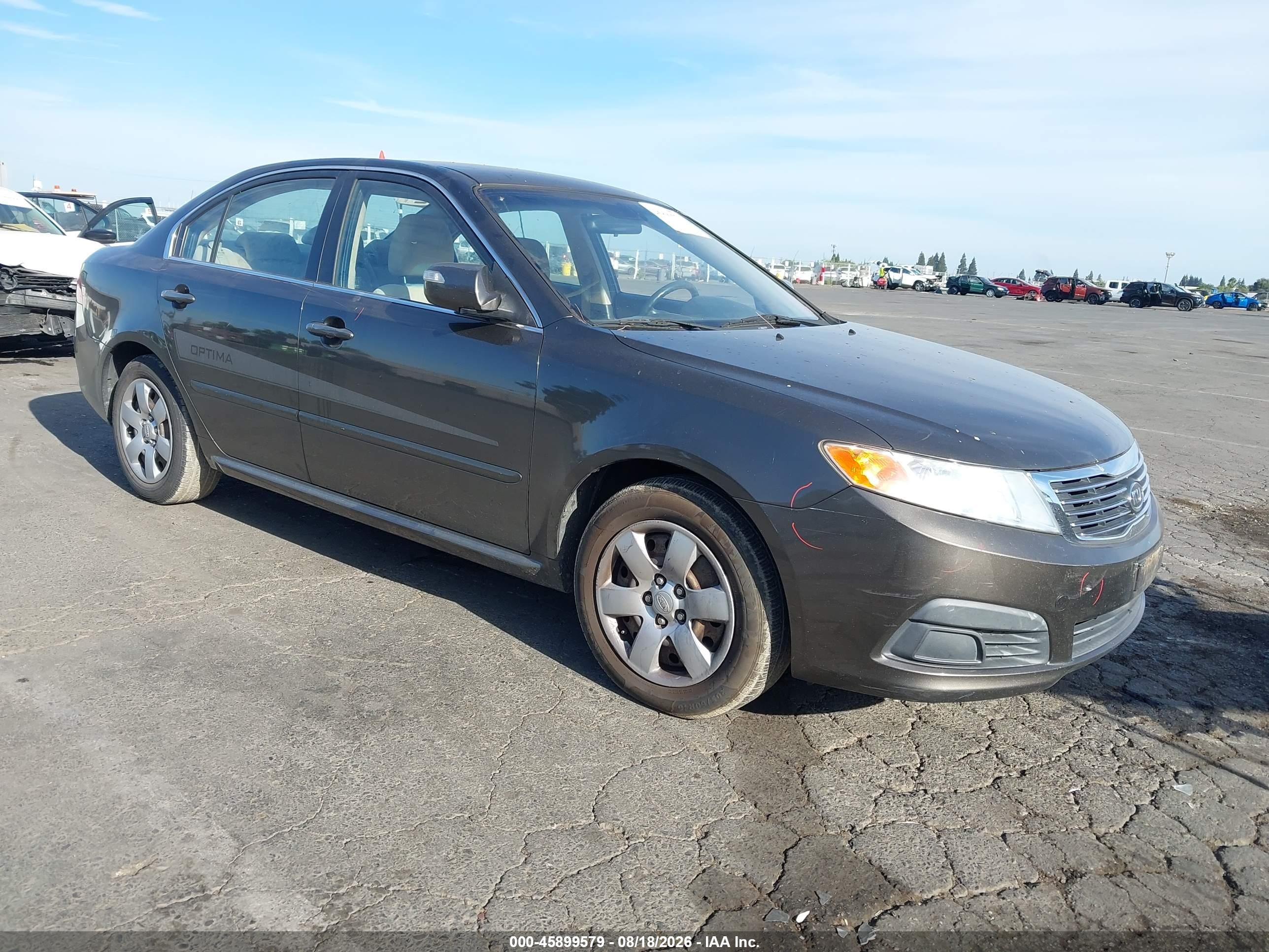 2010 Kia Optima Lx Gray vin: KNAGG4A81A5449758